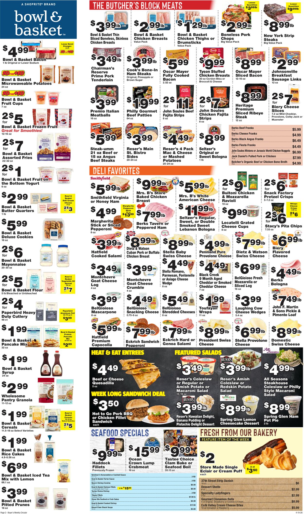Catalogue Boyer's Food Markets from 04/19/2026