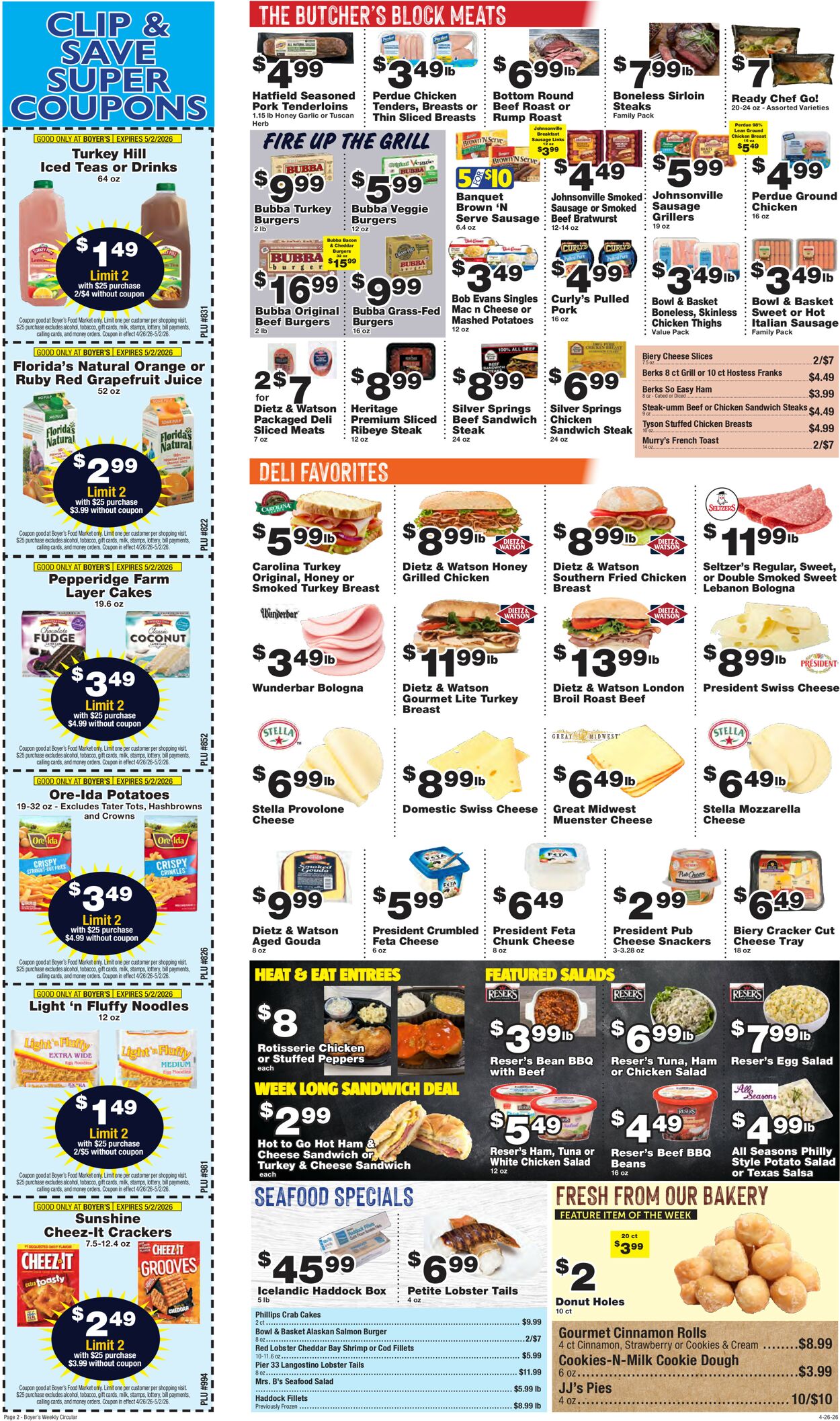 Catalogue Boyer's Food Markets from 04/26/2026