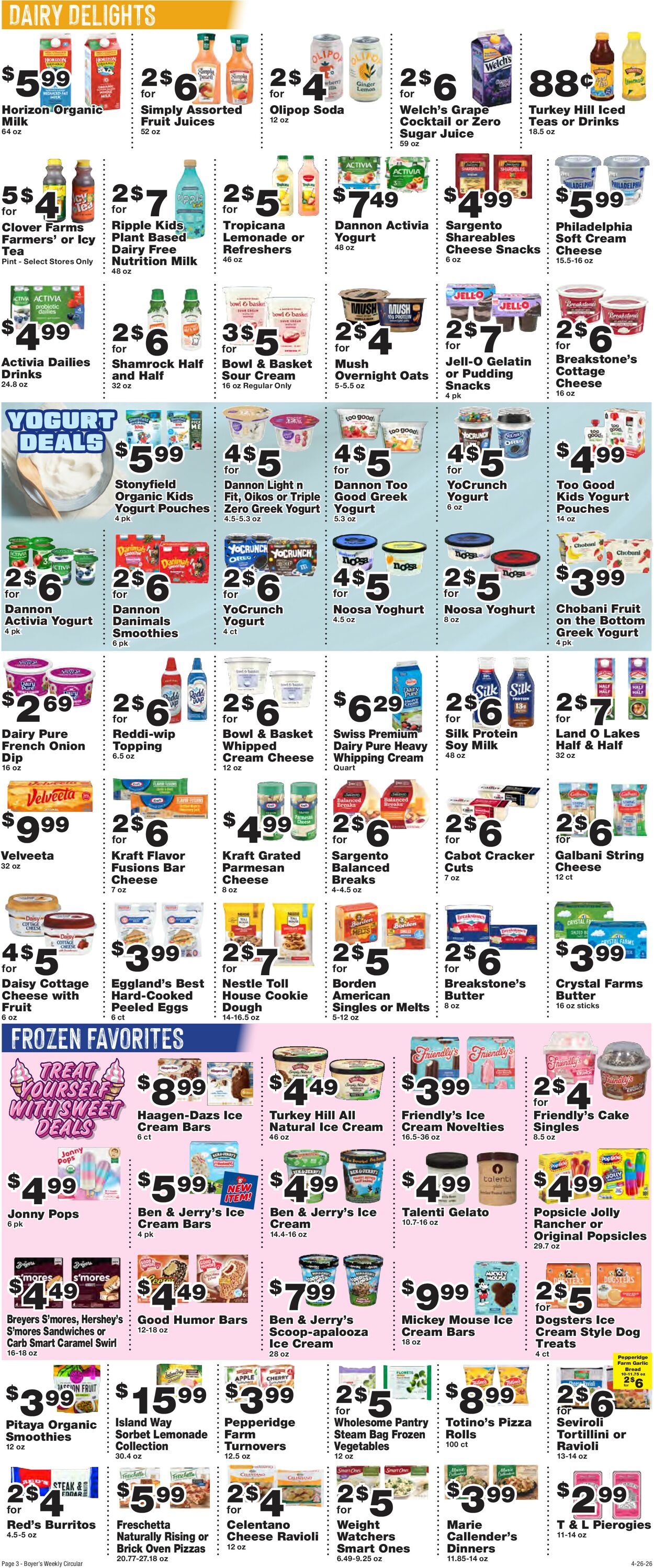 Catalogue Boyer's Food Markets from 04/26/2026