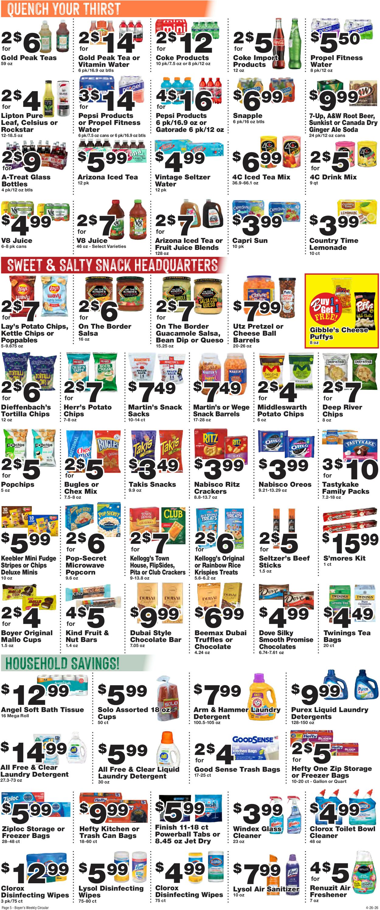 Catalogue Boyer's Food Markets from 04/26/2026