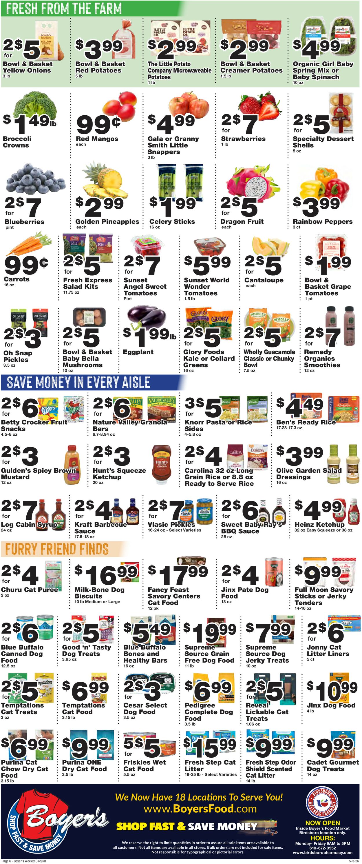 Catalogue Boyer's Food Markets from 05/03/2026