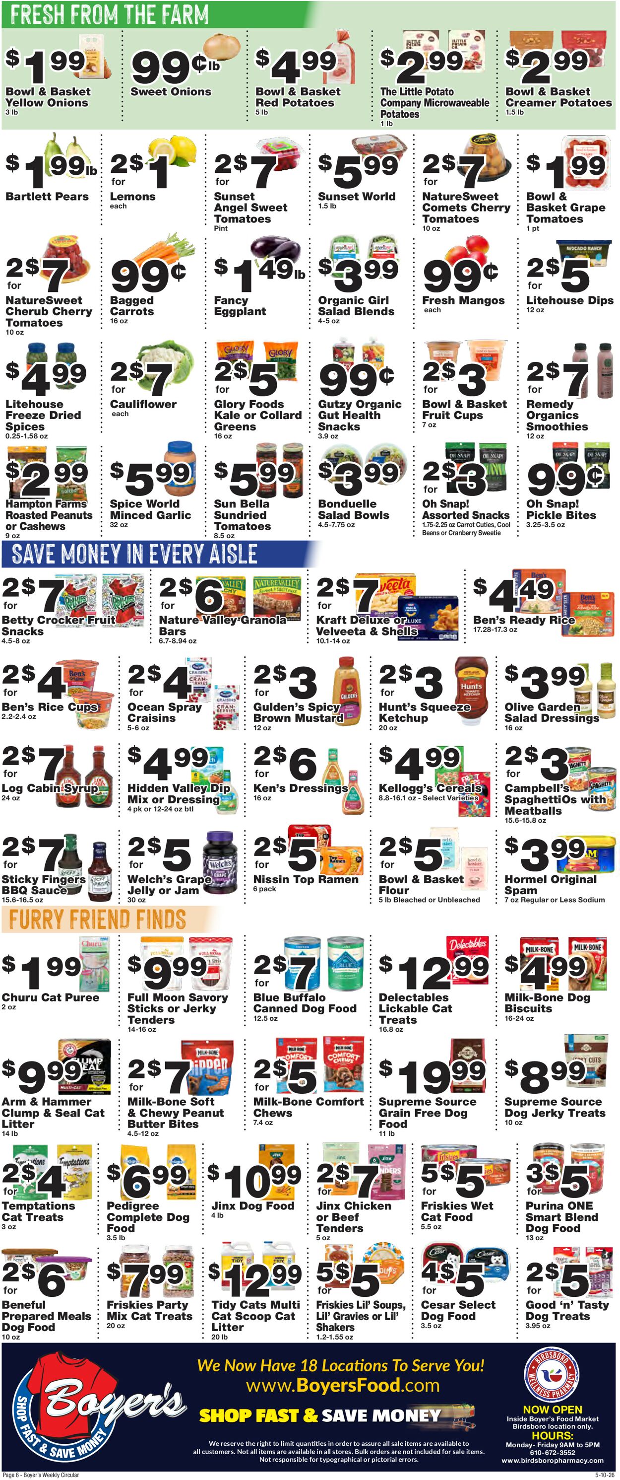 Catalogue Boyer's Food Markets from 05/10/2026