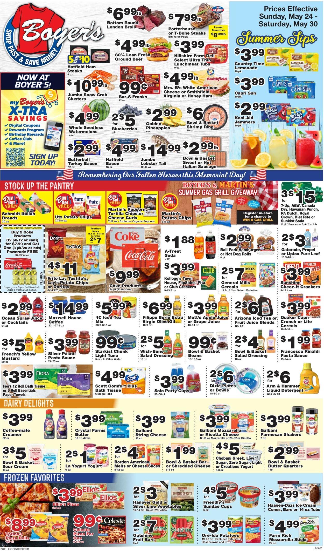 Catalogue Boyer's Food Markets from 05/24/2026