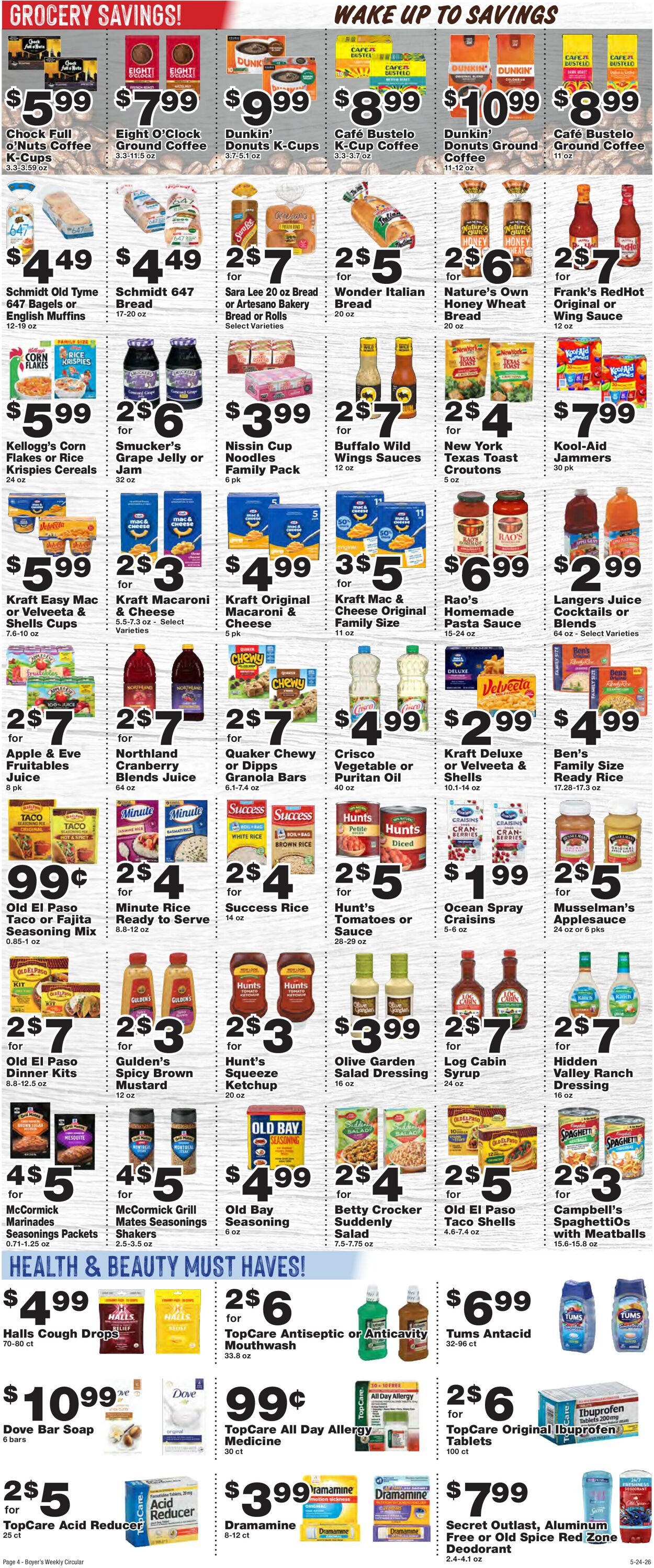 Catalogue Boyer's Food Markets from 05/24/2026