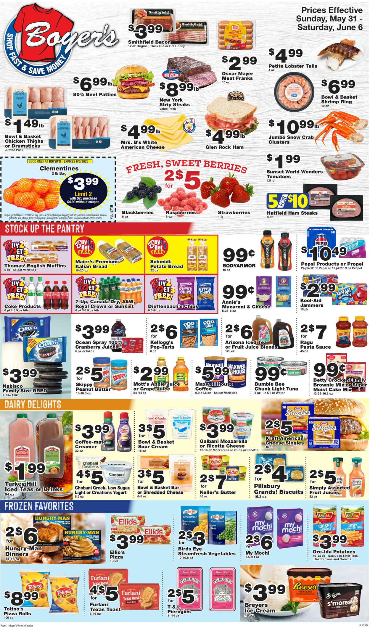Catalogue Boyer's Food Markets from 05/31/2026
