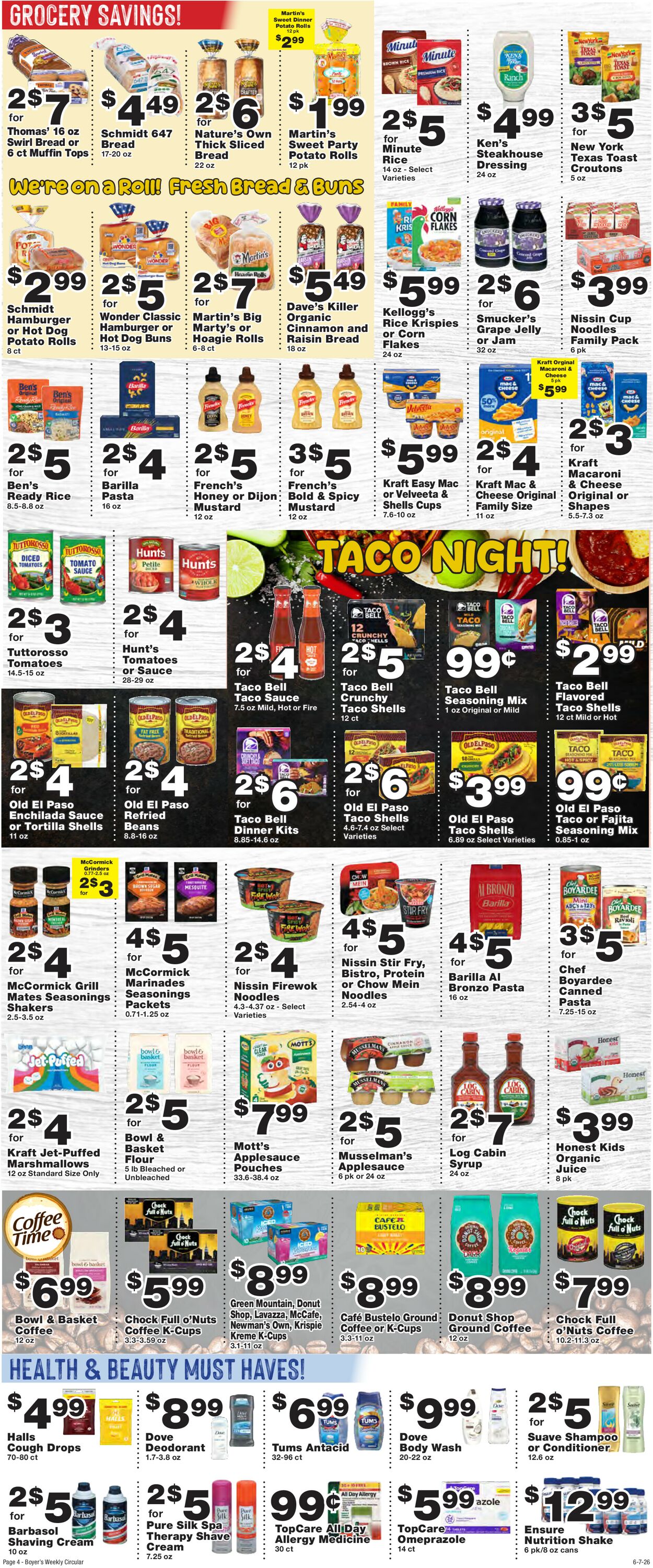 Catalogue Boyer's Food Markets from 06/07/2026