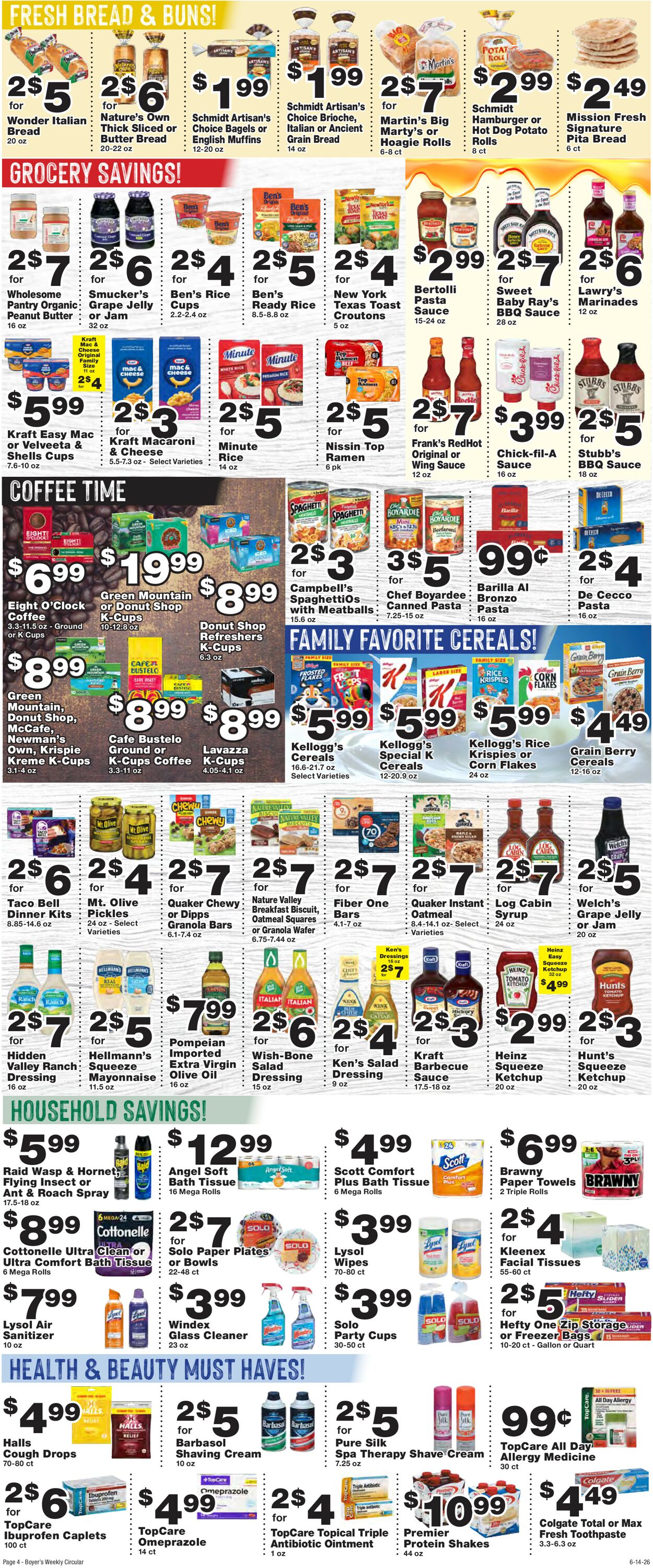 Catalogue Boyer's Food Markets from 06/14/2026