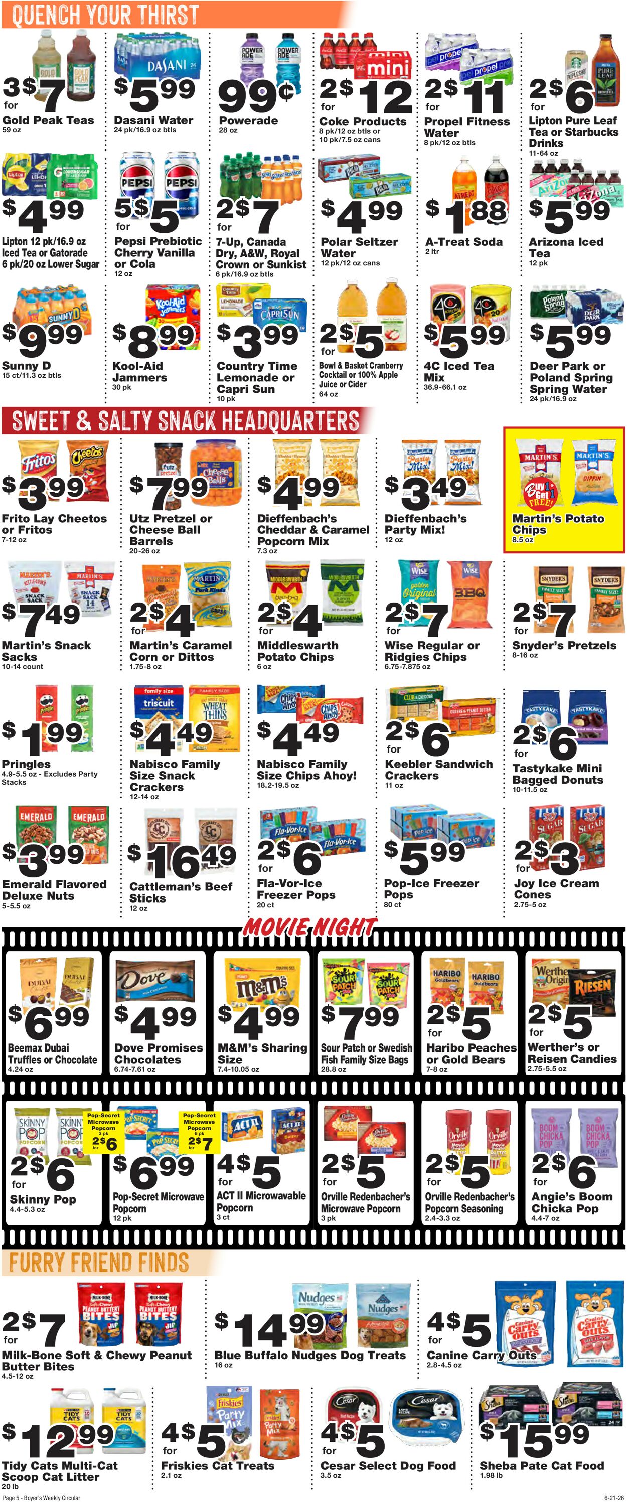 Catalogue Boyer's Food Markets from 06/21/2026