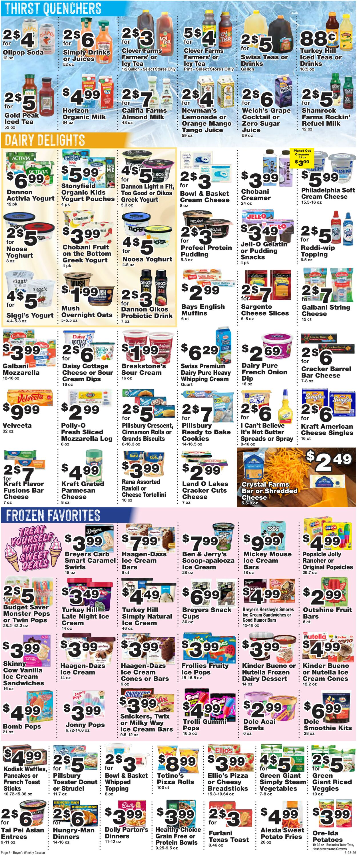 Catalogue Boyer's Food Markets from 06/28/2026