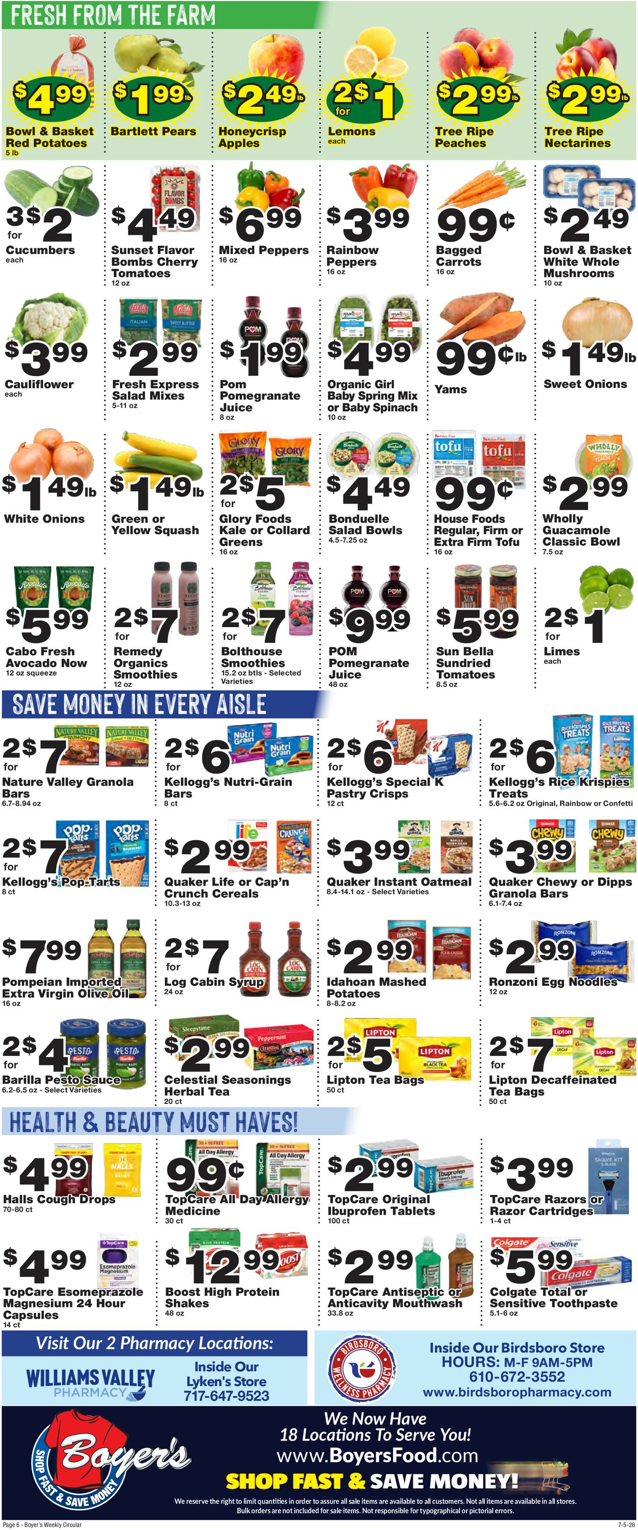 Catalogue Boyer's Food Markets from 07/05/2026