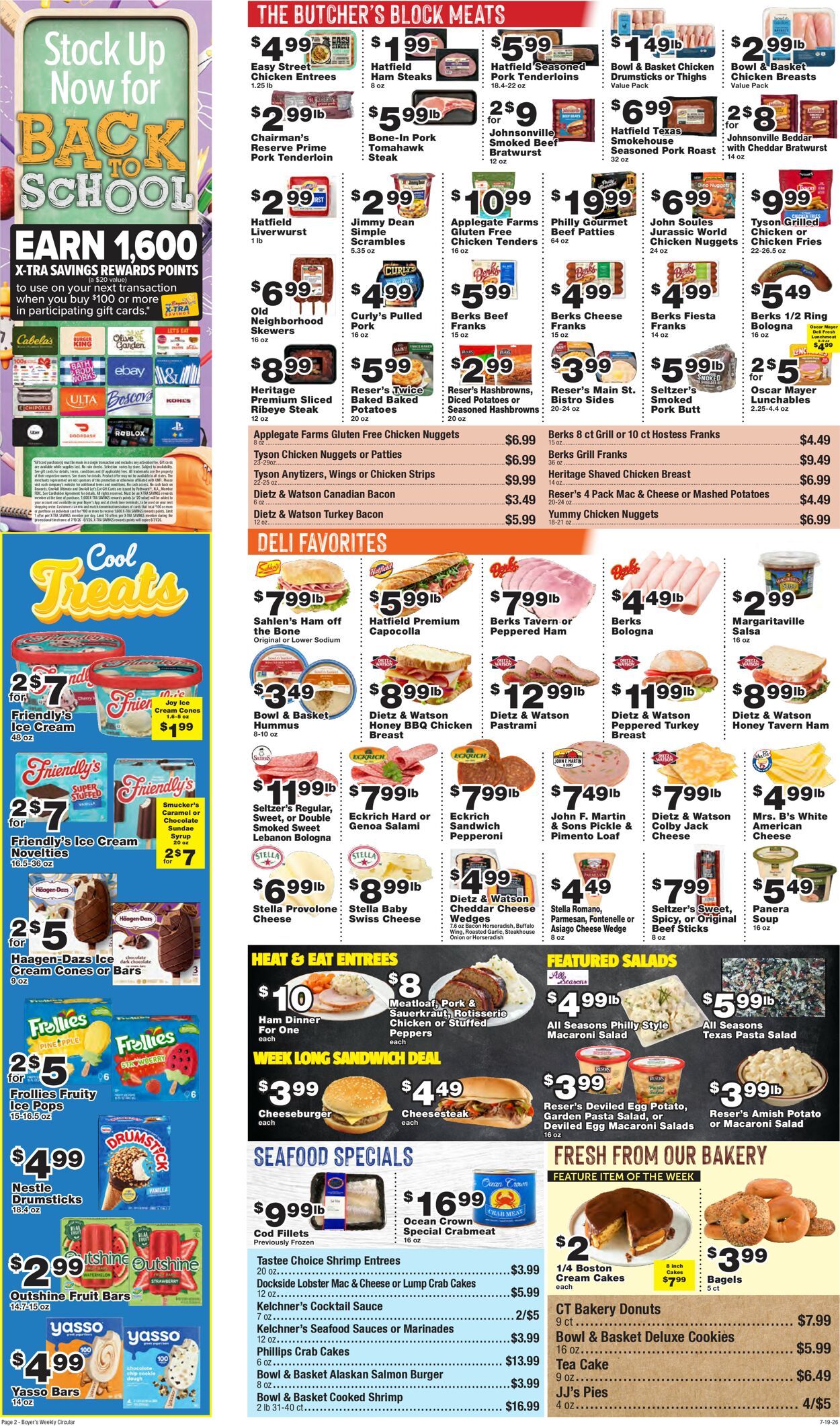 Catalogue Boyer's Food Markets from 07/19/2026