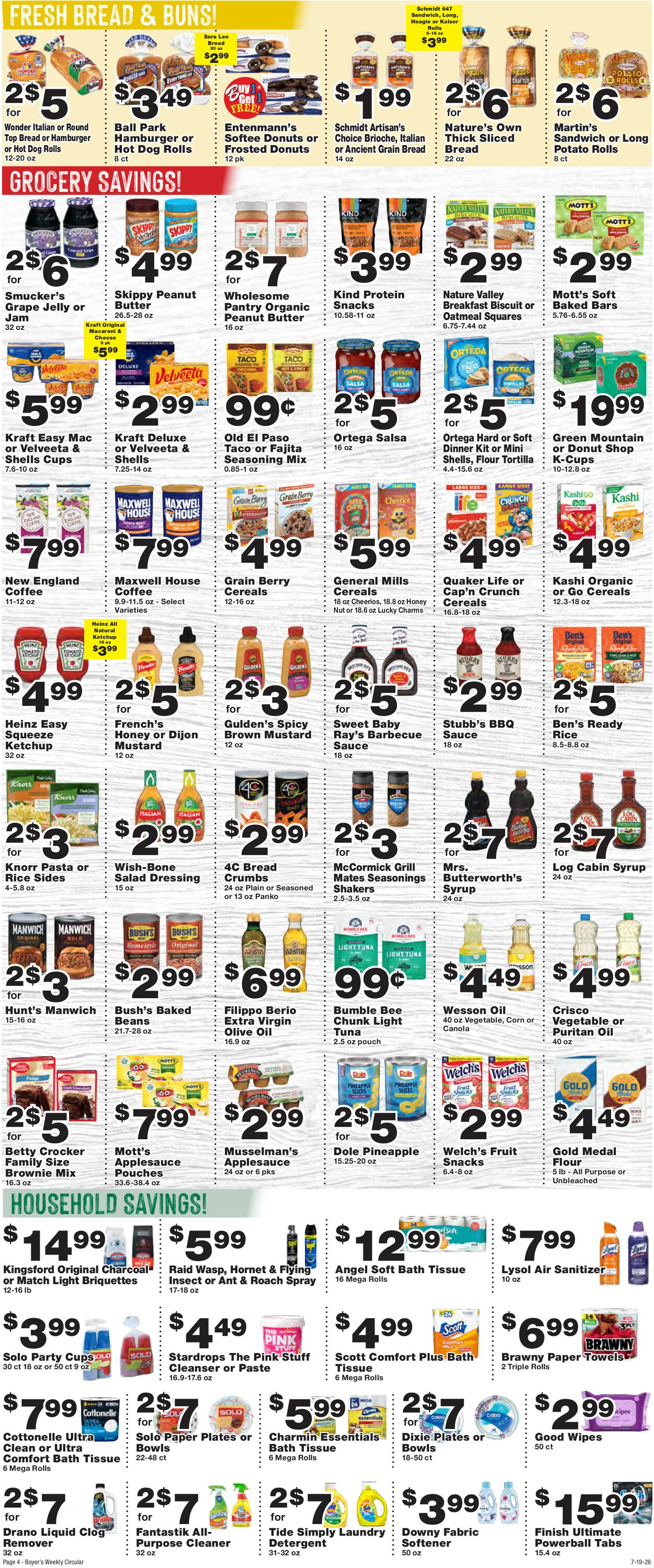 Catalogue Boyer's Food Markets from 07/19/2026