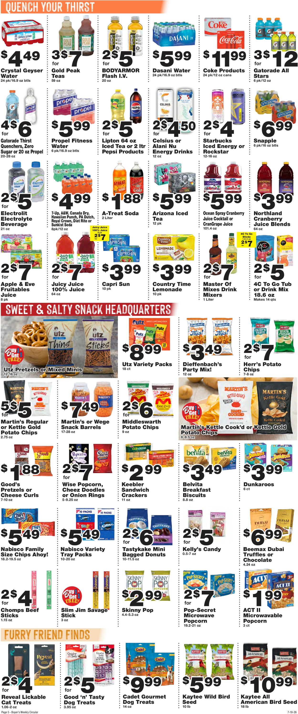 Catalogue Boyer's Food Markets from 07/19/2026