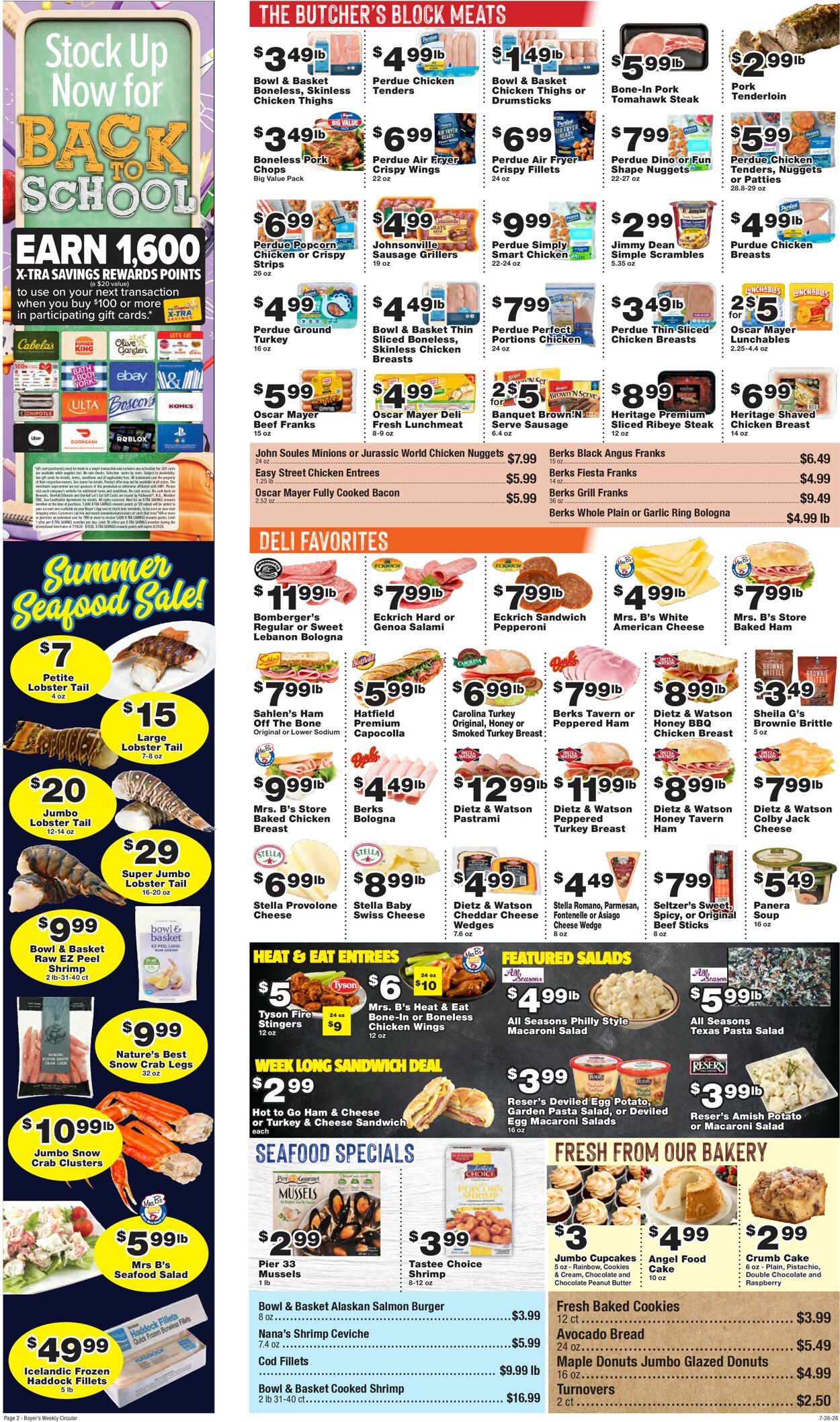 Catalogue Boyer's Food Markets from 07/26/2026