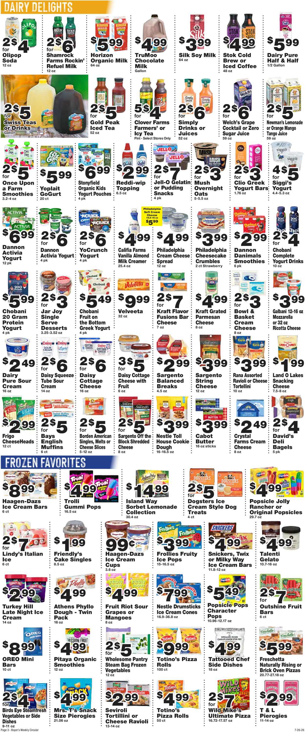 Catalogue Boyer's Food Markets from 07/26/2026