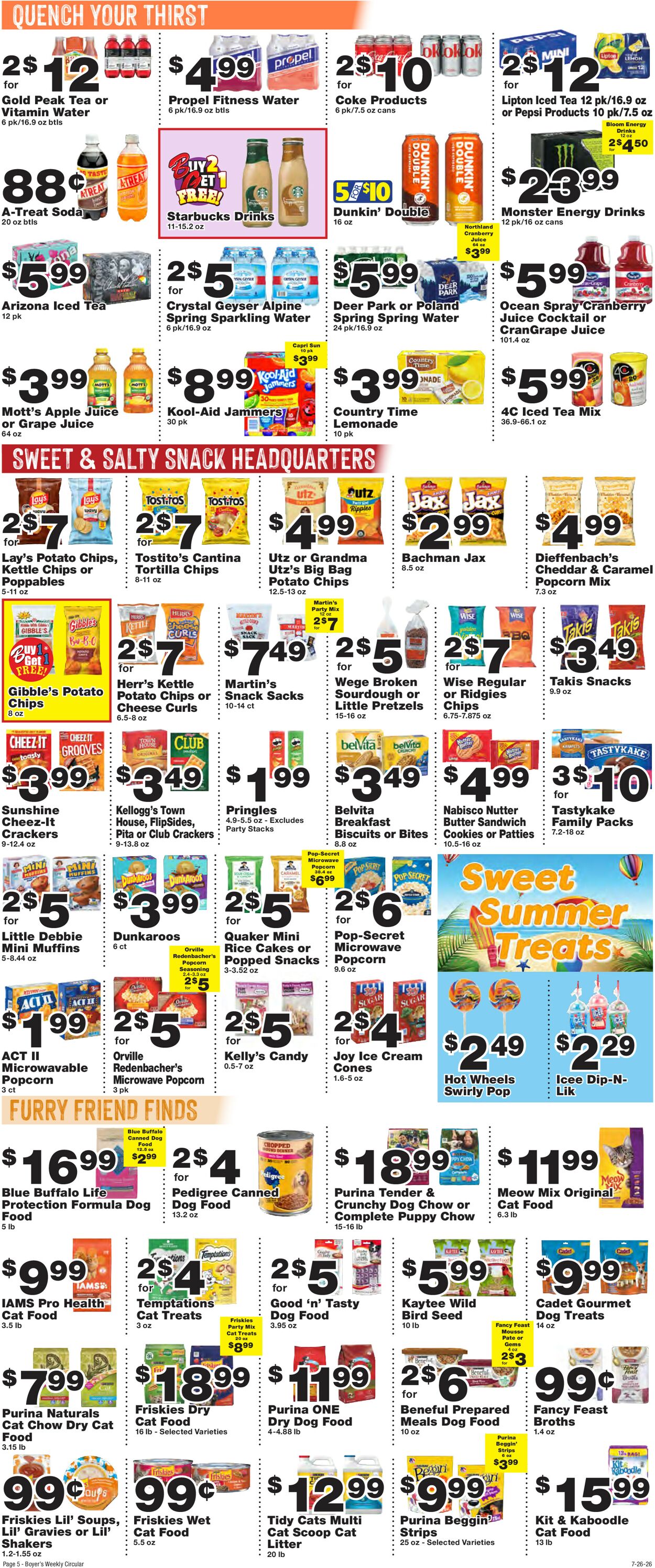 Catalogue Boyer's Food Markets from 07/26/2026