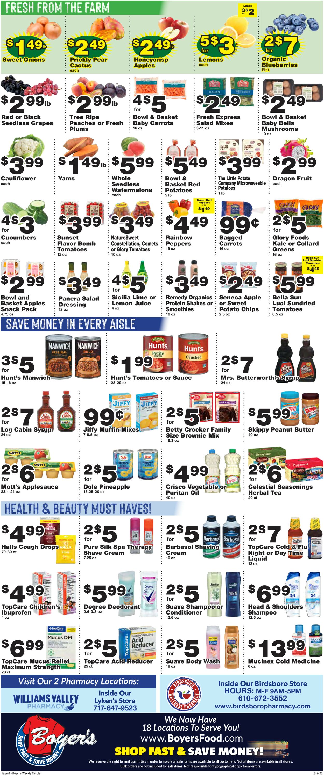 Catalogue Boyer's Food Markets from 08/02/2026