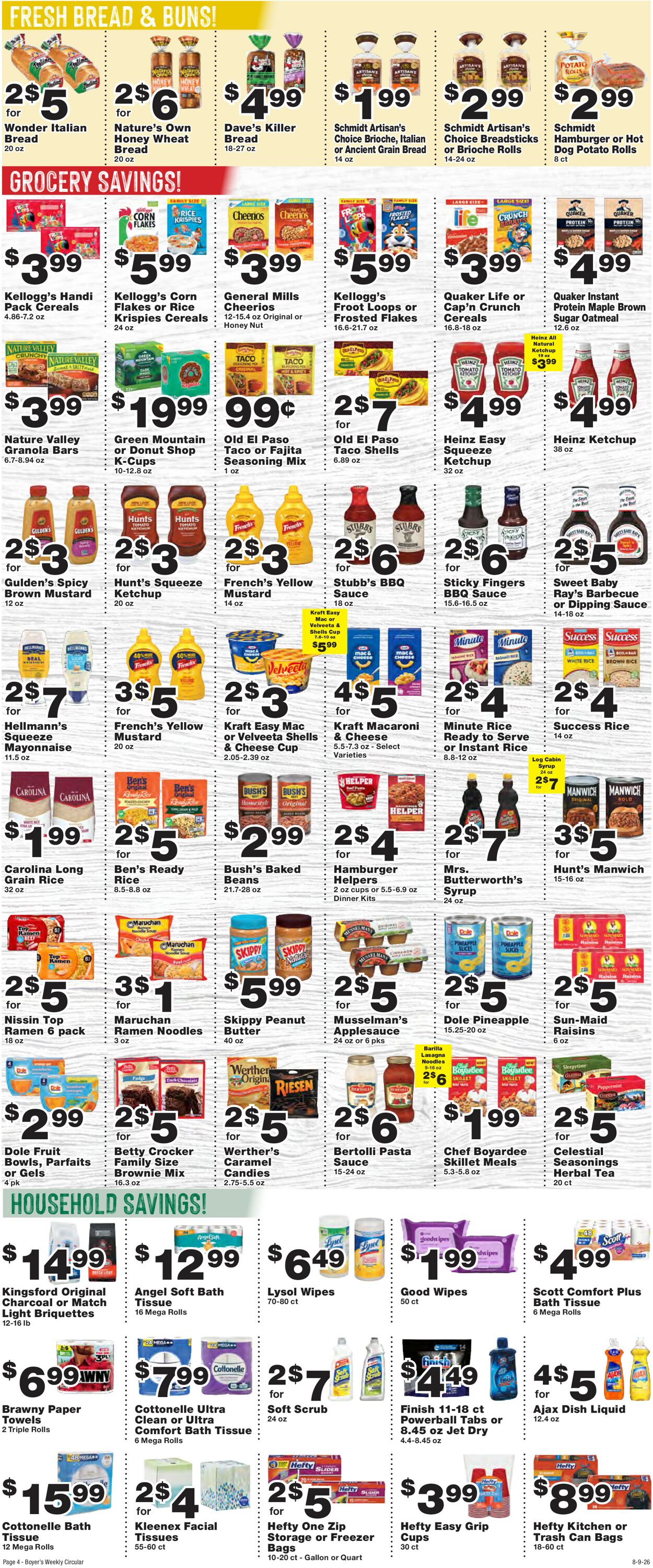Catalogue Boyer's Food Markets from 08/09/2026