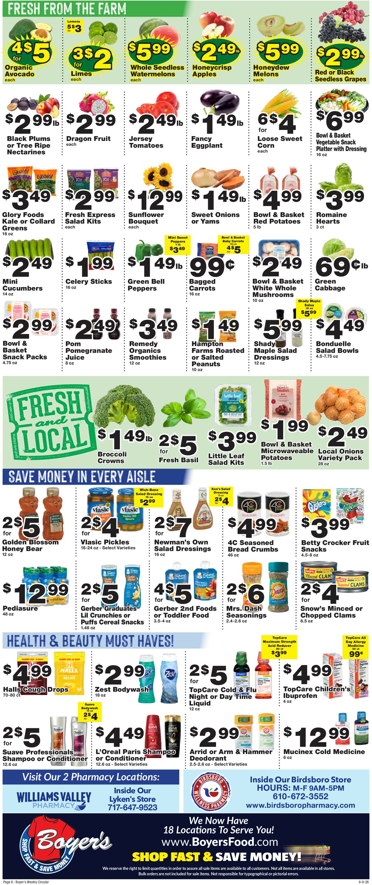 Catalogue Boyer's Food Markets from 08/09/2026