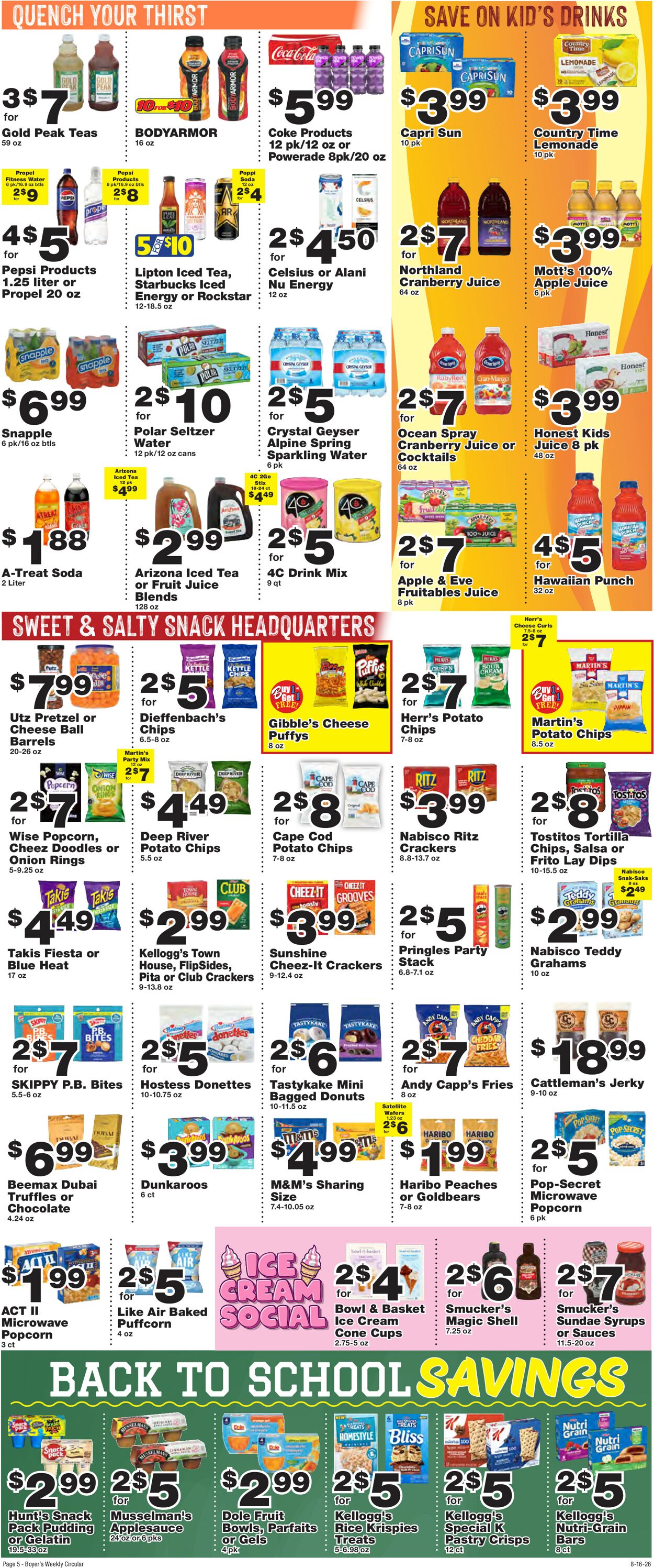 Catalogue Boyer's Food Markets from 08/16/2026