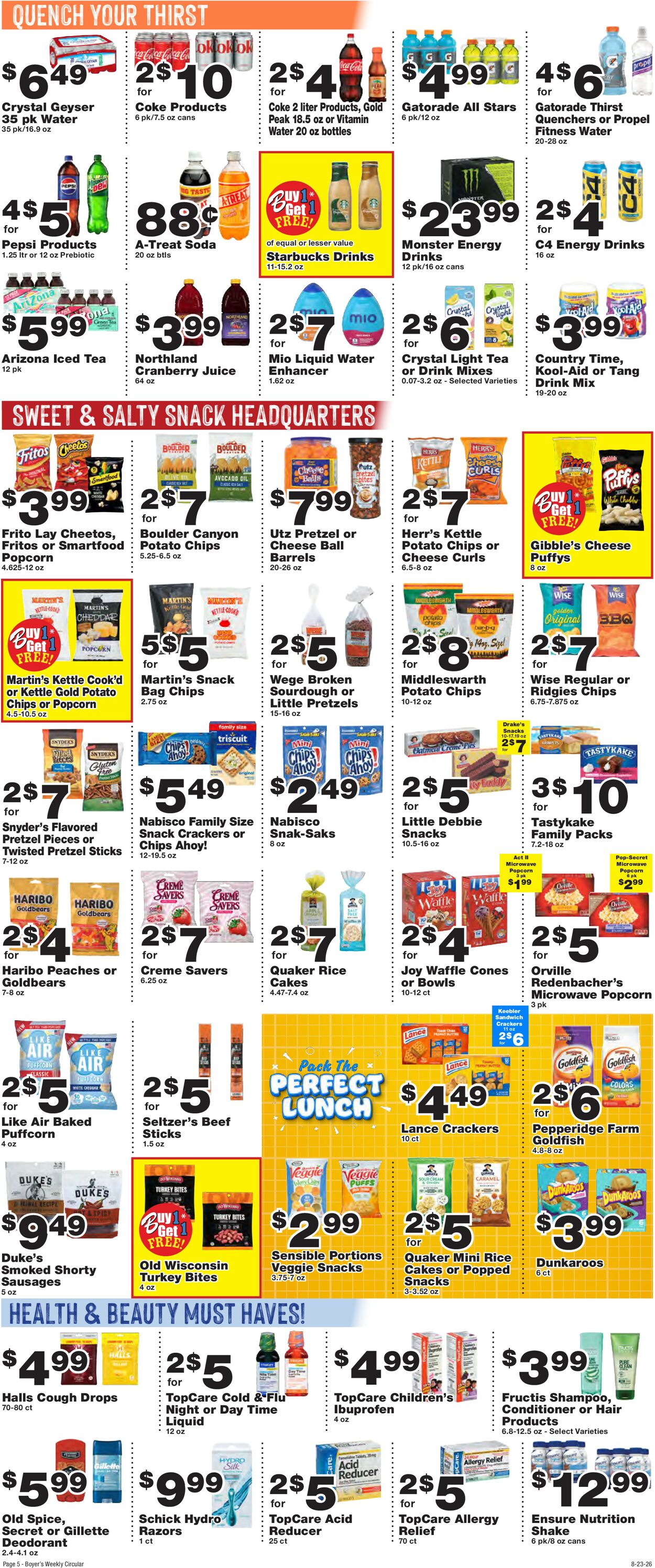 Catalogue Boyer's Food Markets from 08/23/2026