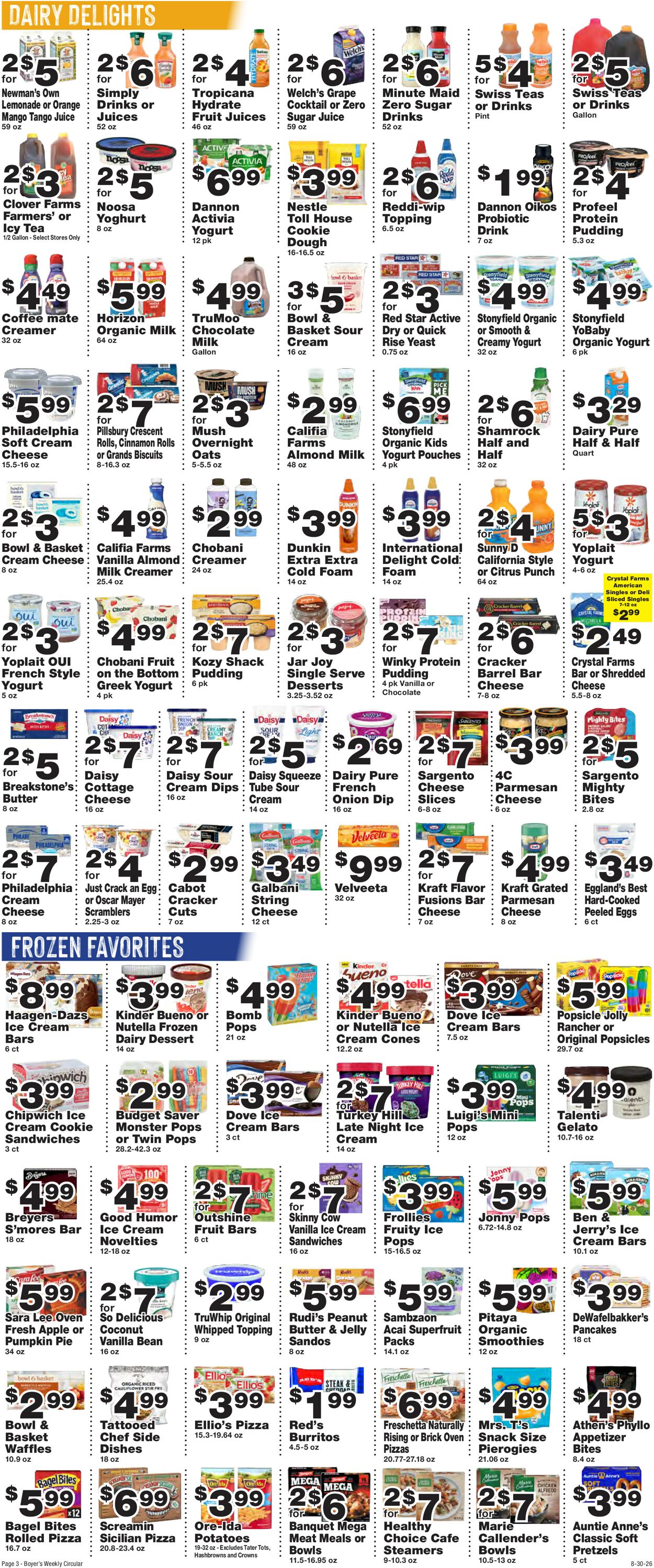 Catalogue Boyer's Food Markets from 08/30/2026