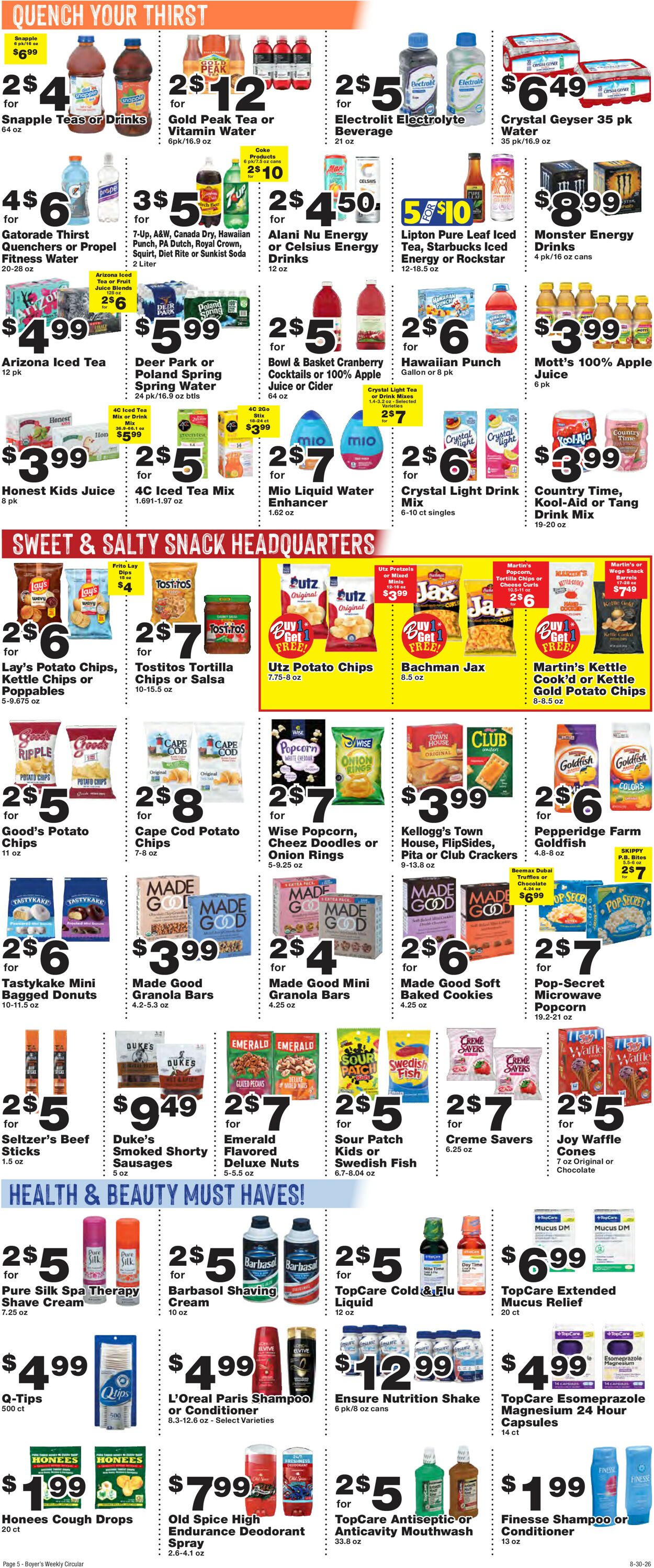 Catalogue Boyer's Food Markets from 08/30/2026