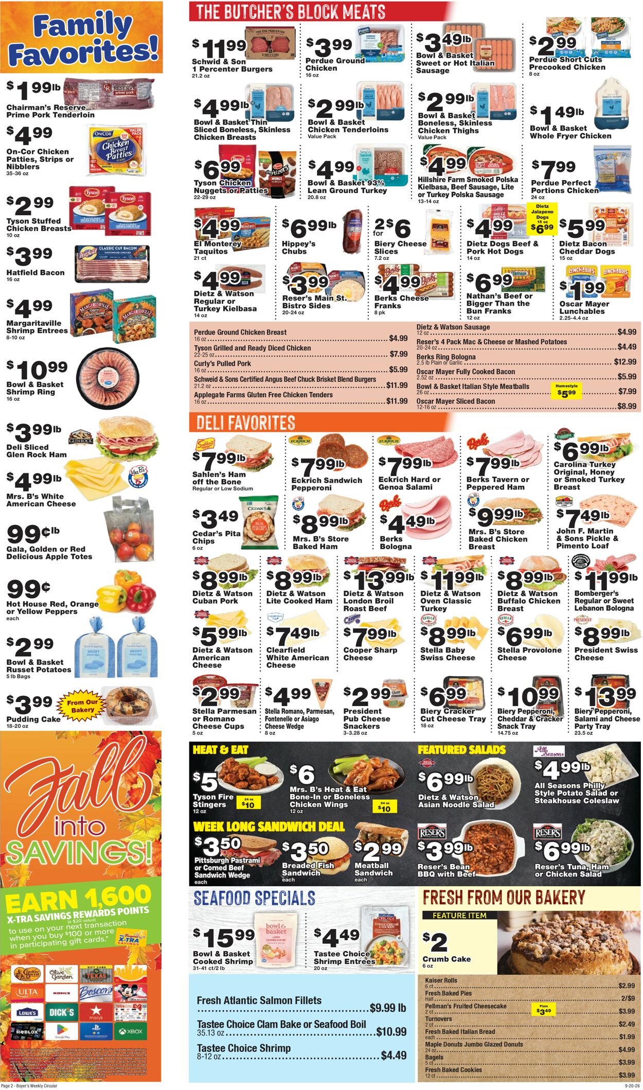 Catalogue Boyer's Food Markets from 09/20/2026