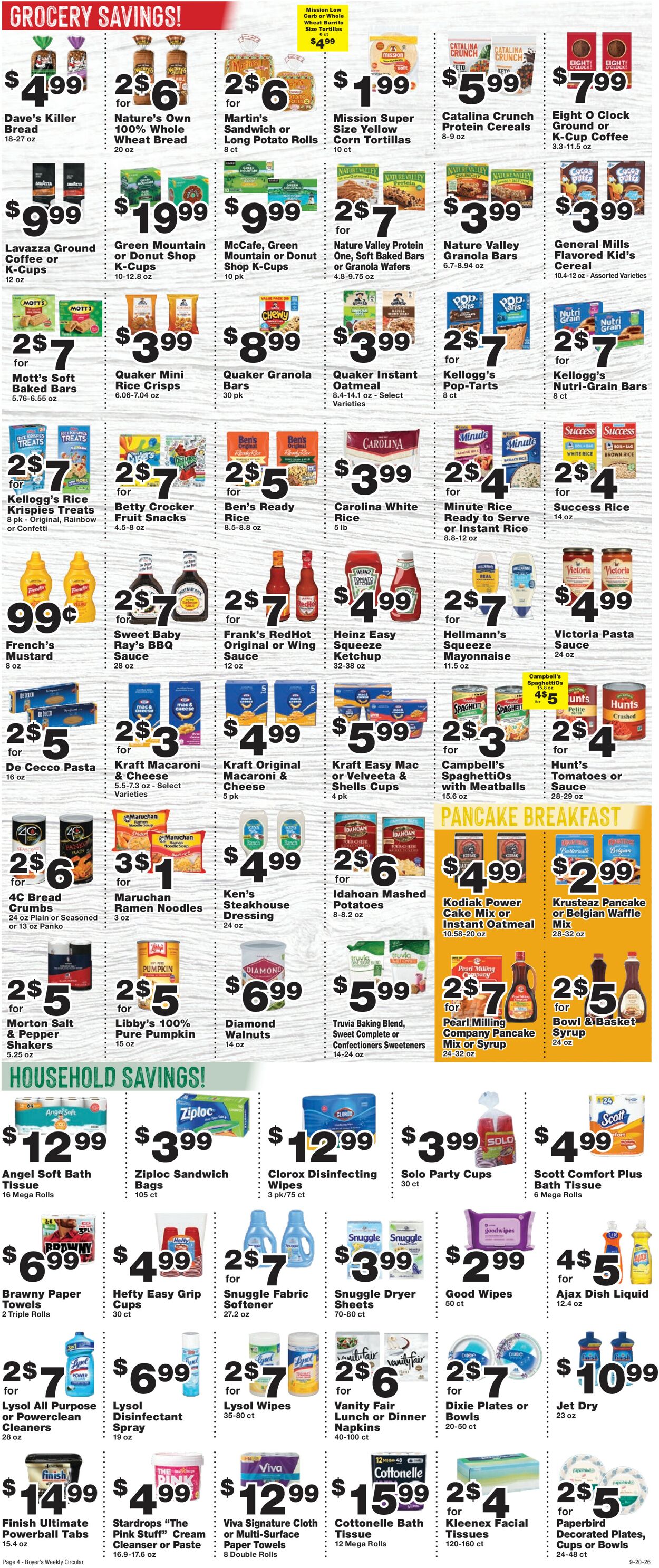 Catalogue Boyer's Food Markets from 09/20/2026