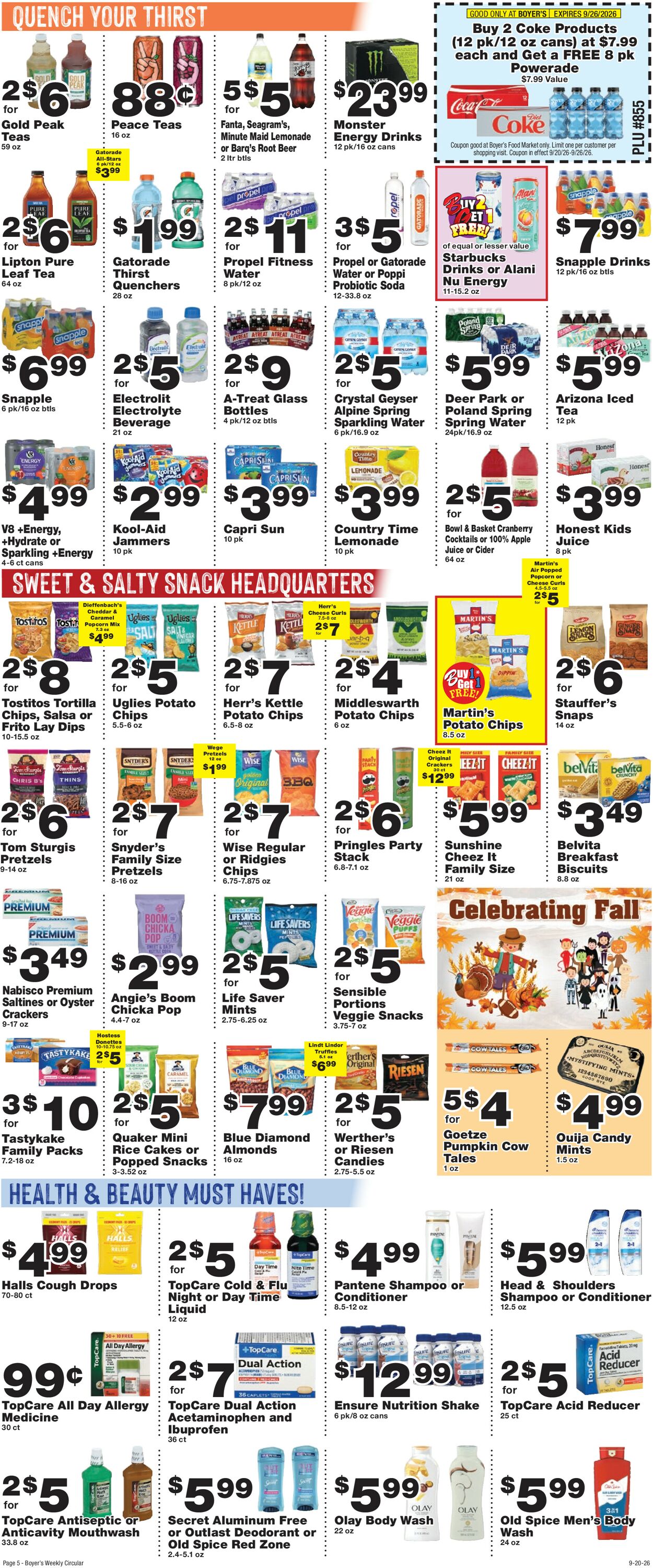 Catalogue Boyer's Food Markets from 09/20/2026