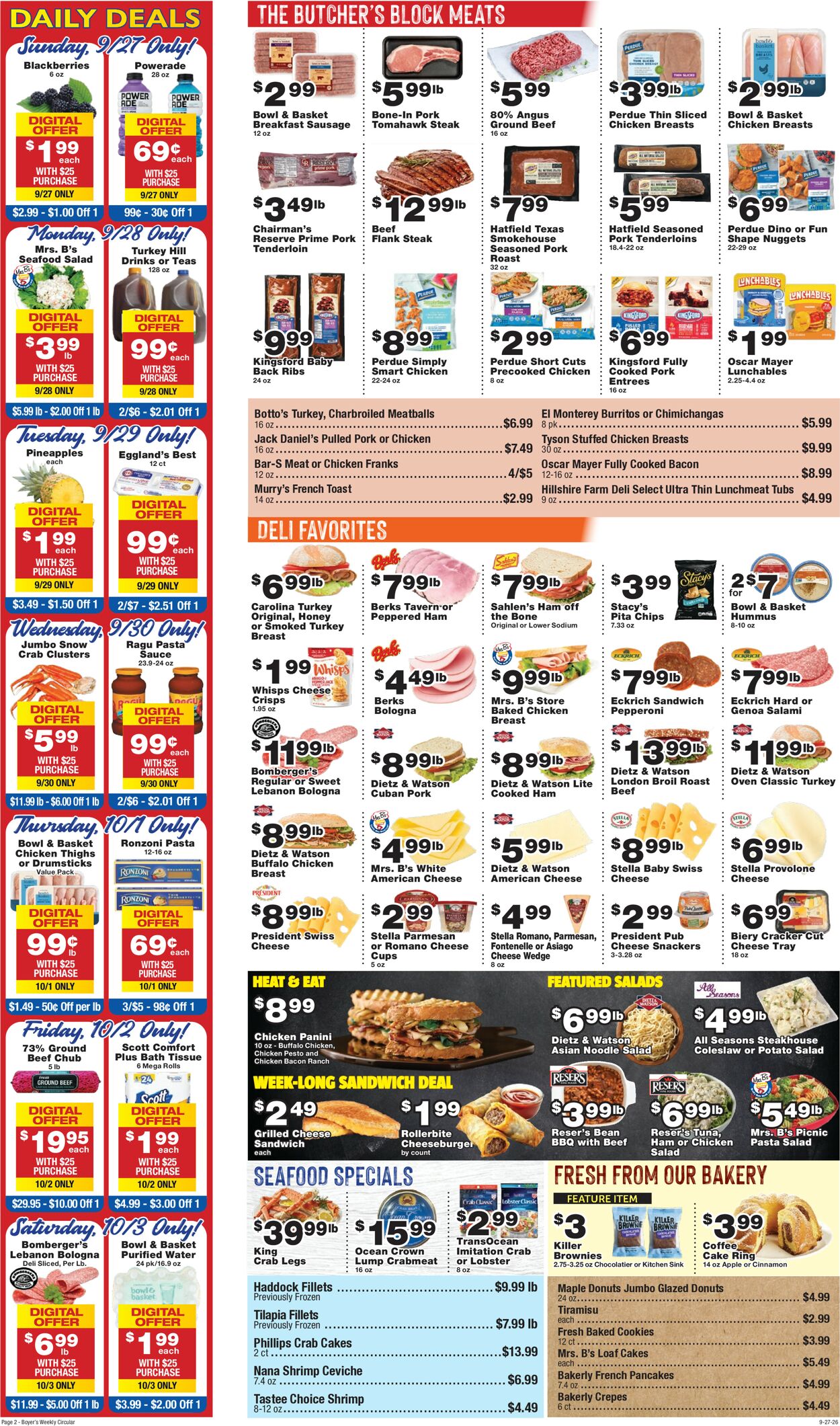 Catalogue Boyer's Food Markets from 09/27/2026