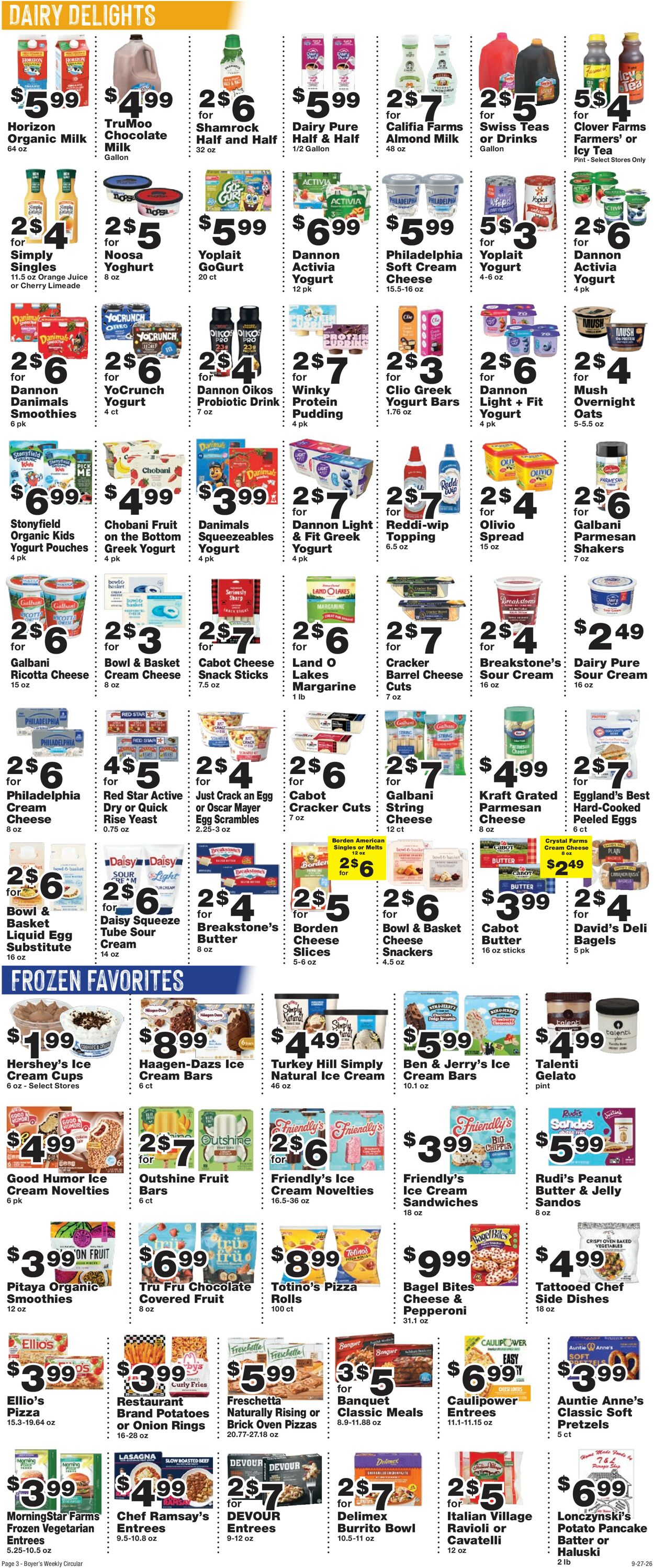 Catalogue Boyer's Food Markets from 09/27/2026