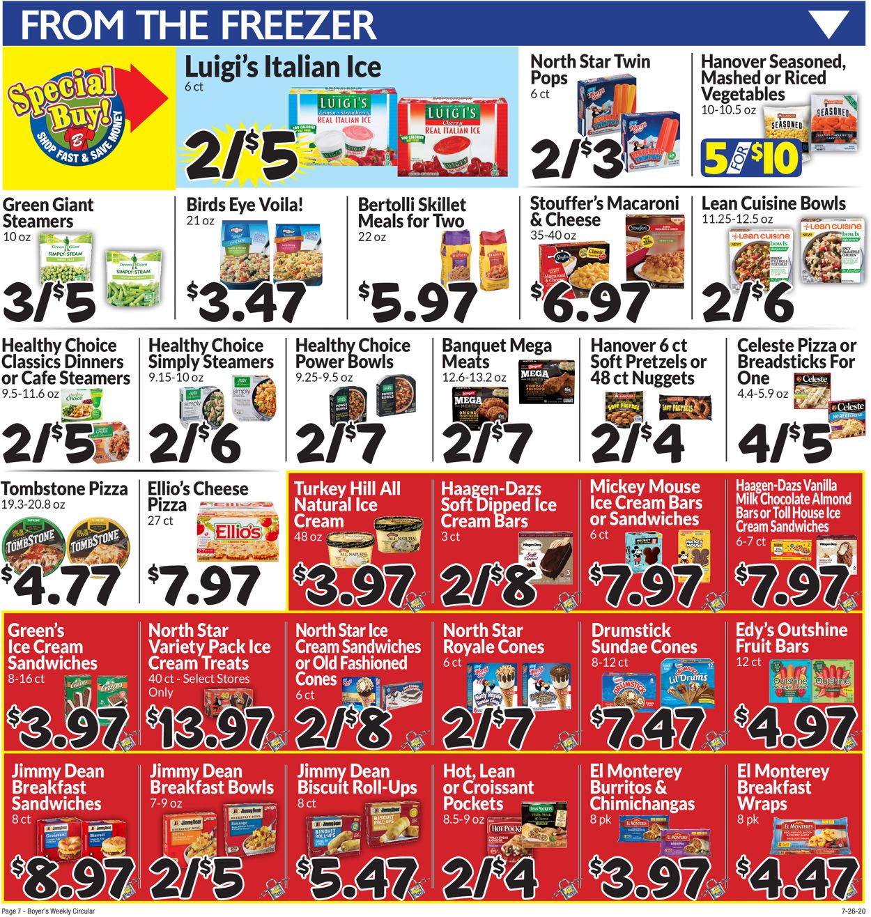 Catalogue Boyer's Food Markets from 07/26/2020