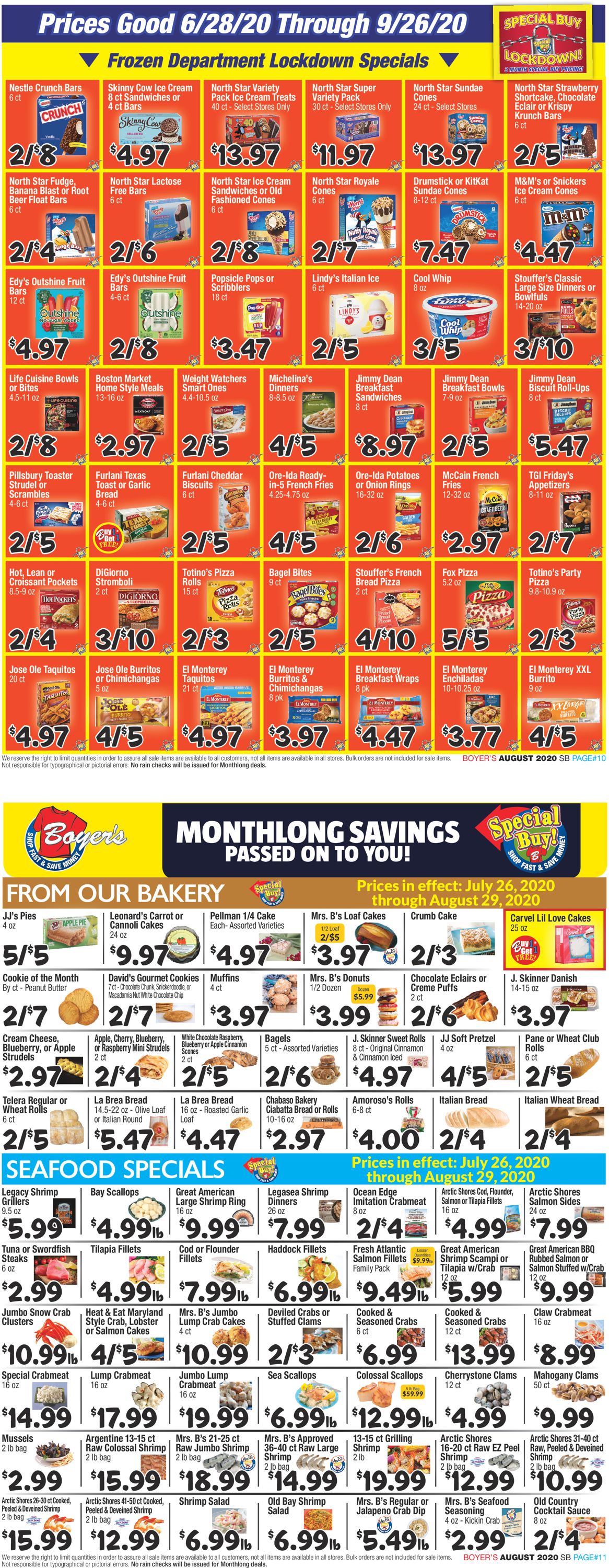 Catalogue Boyer's Food Markets from 07/28/2020