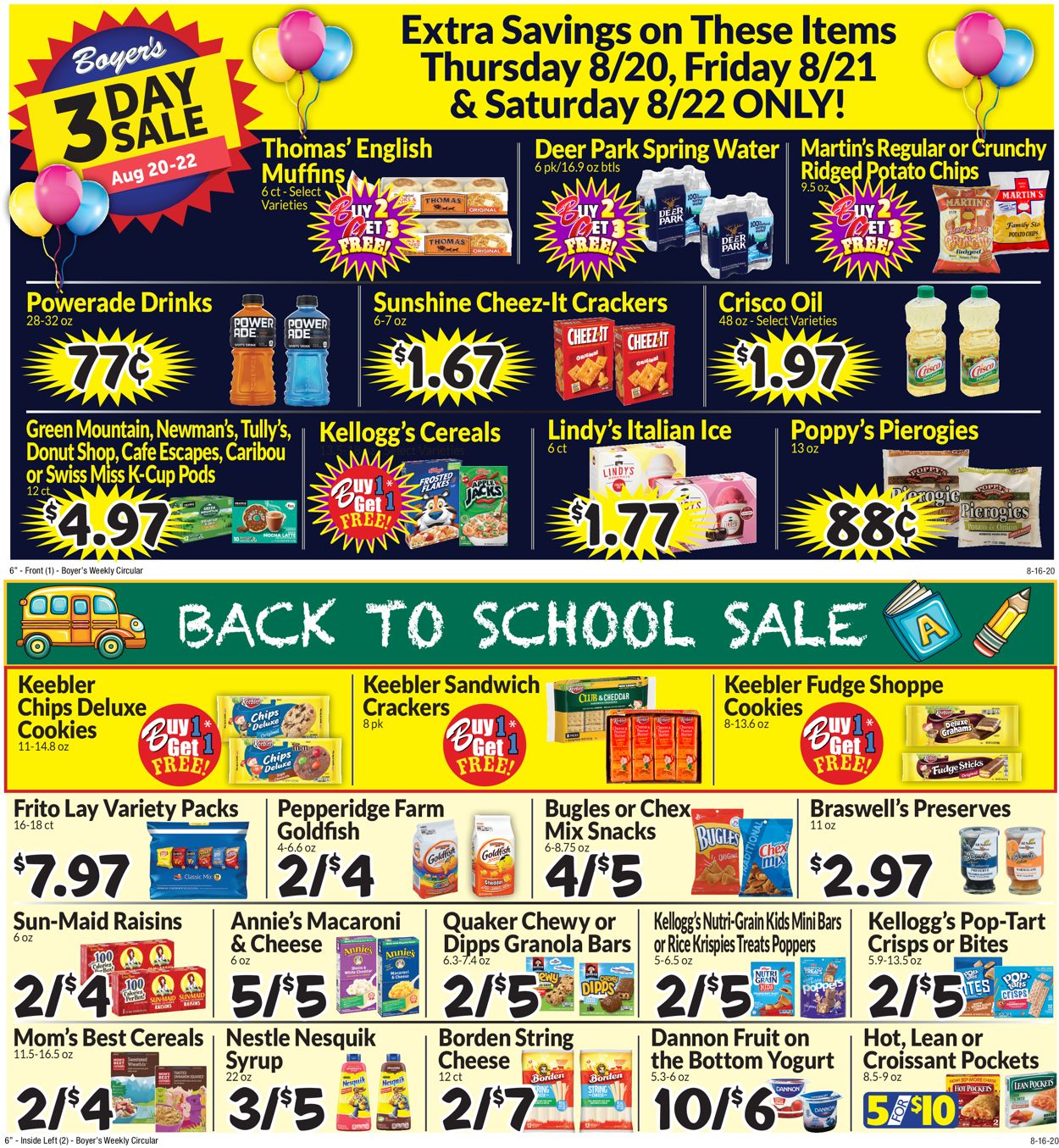 Catalogue Boyer's Food Markets from 08/16/2020