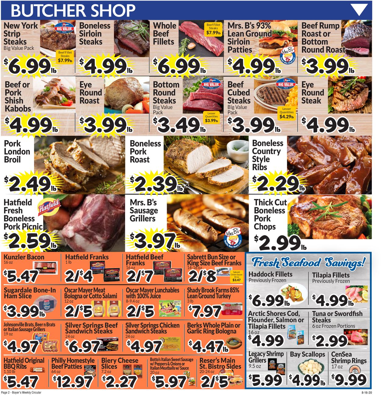 Catalogue Boyer's Food Markets from 08/16/2020