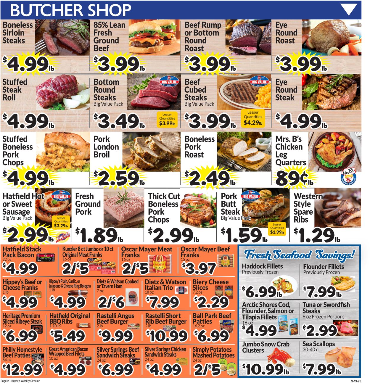 Catalogue Boyer's Food Markets from 09/13/2020