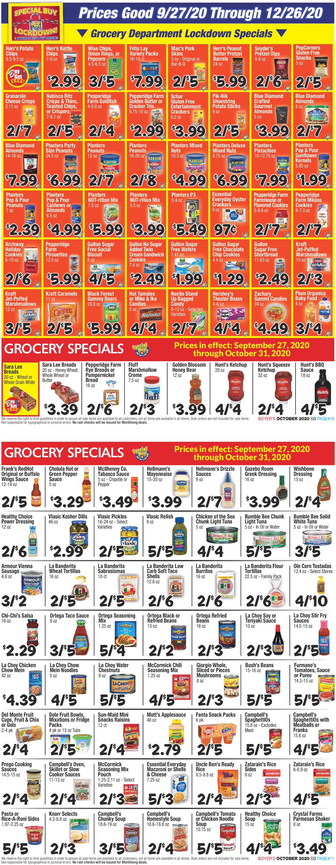 Catalogue Boyer's Food Markets from 09/27/2020