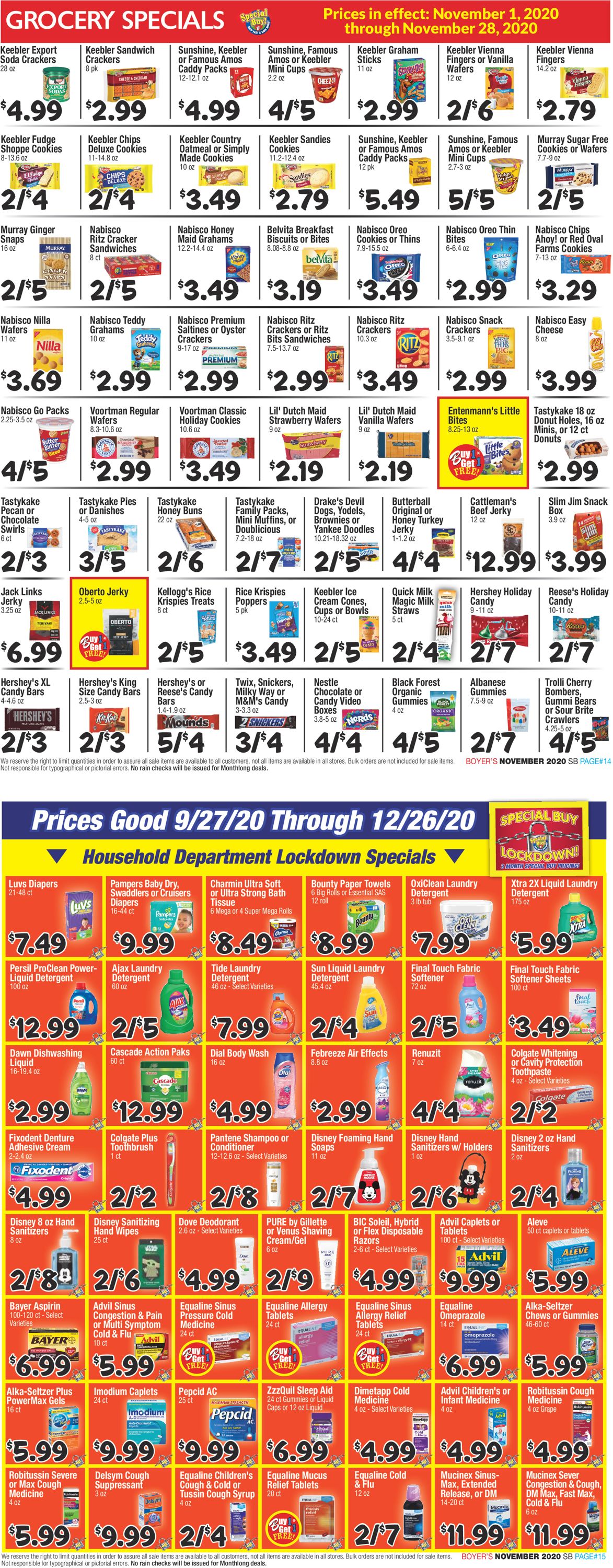 Catalogue Boyer's Food Markets from 09/27/2020