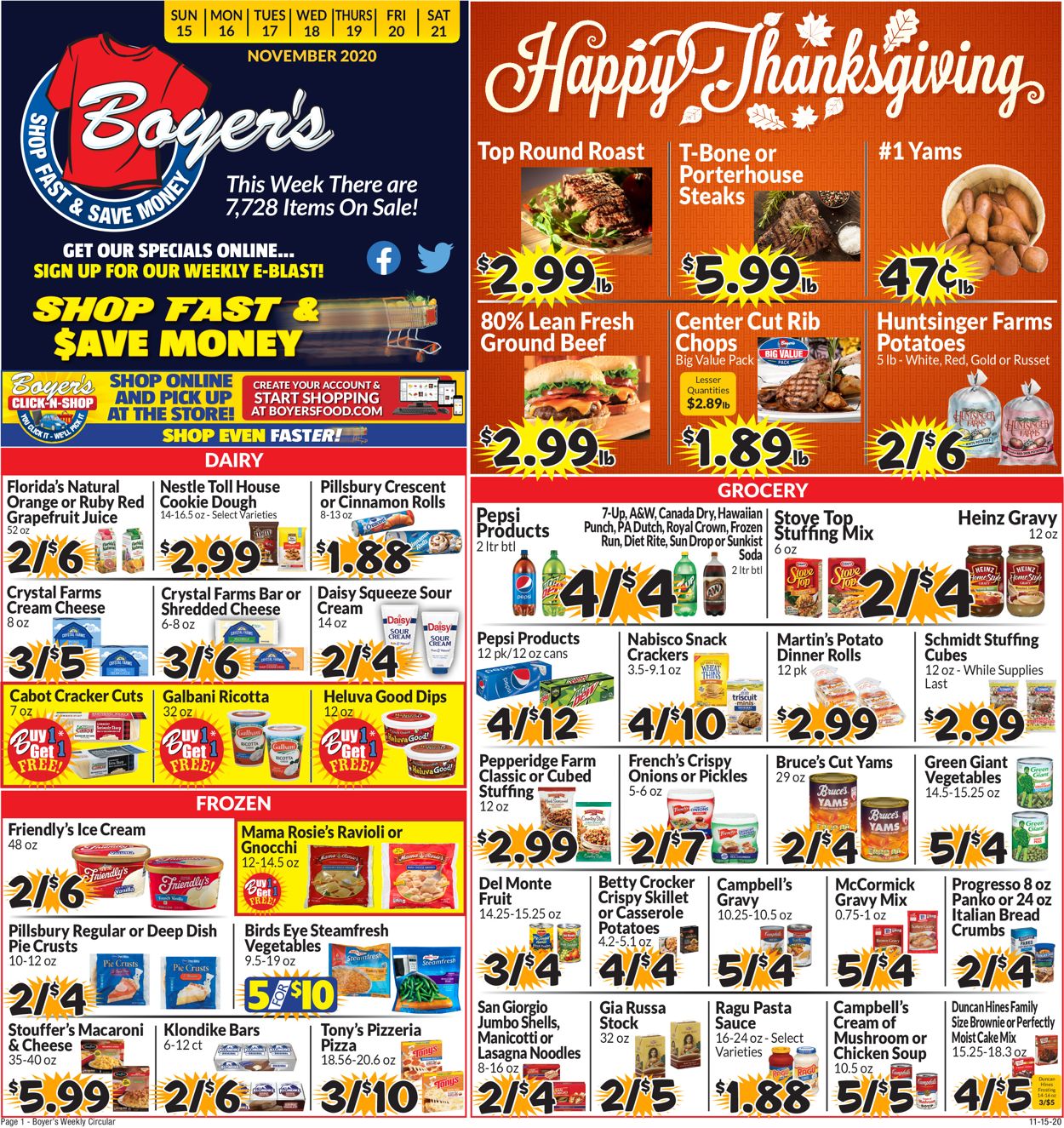Catalogue Boyer's Food Markets from 11/15/2020