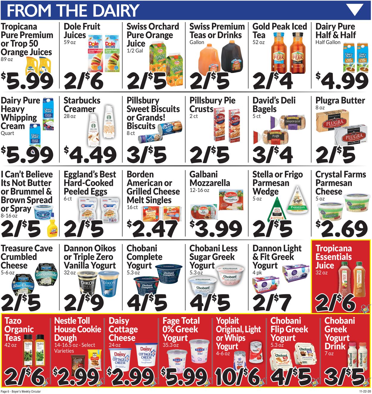 Catalogue Boyer's Food Markets Thanksgiving 2020 from 11/22/2020