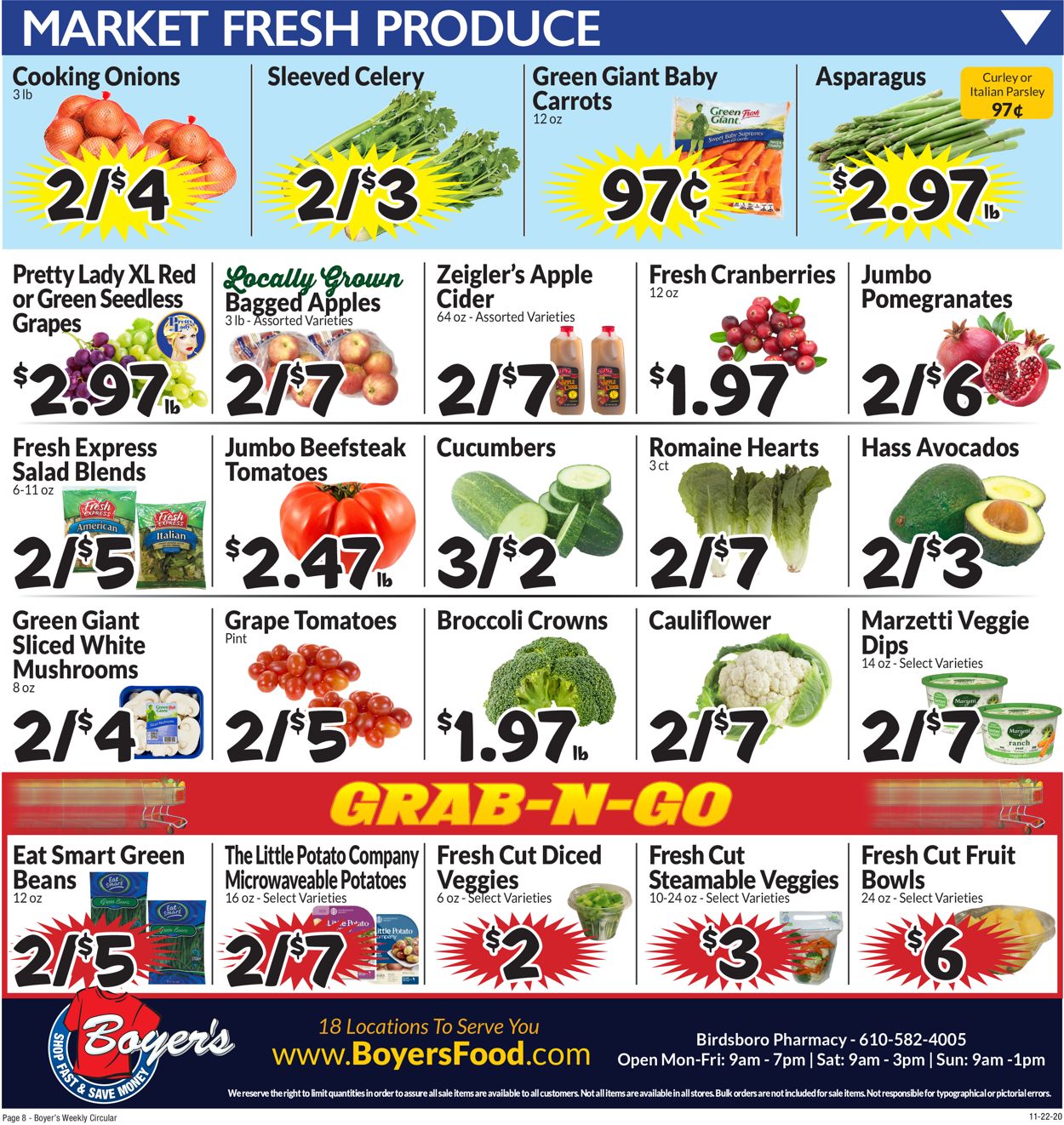 Catalogue Boyer's Food Markets Thanksgiving 2020 from 11/22/2020