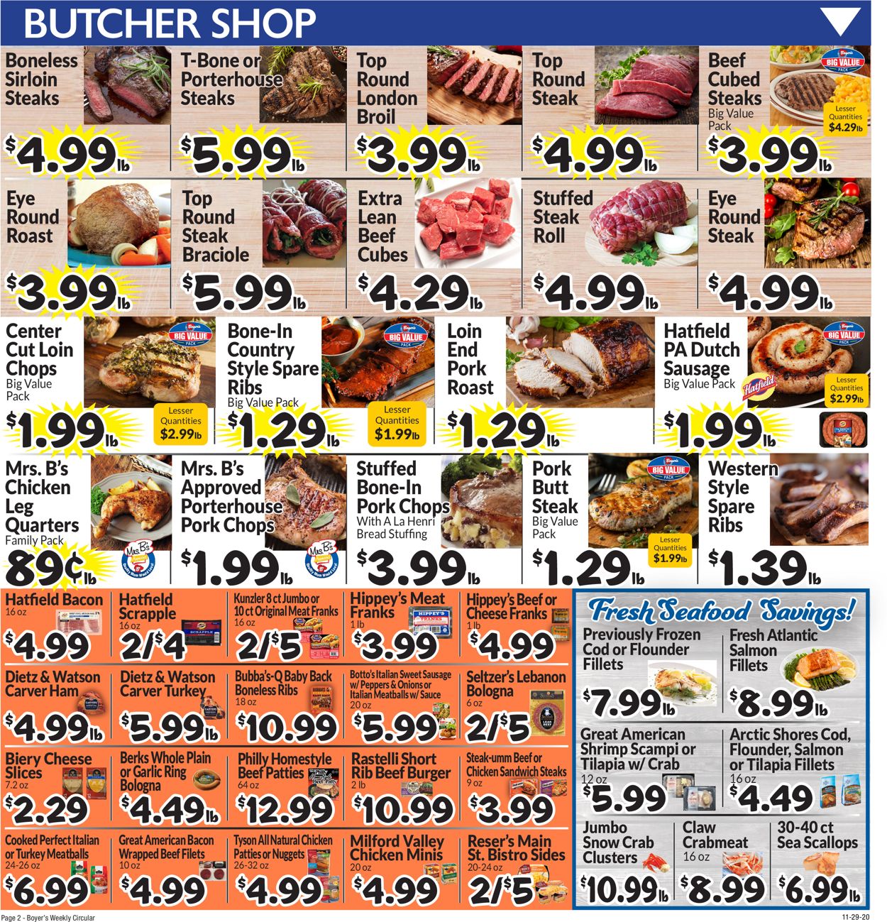 Catalogue Boyer's Food Markets - Cyber Monday 2020 from 11/29/2020