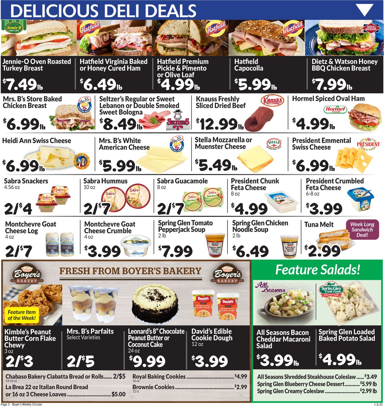 Catalogue Boyer's Food Markets from 01/03/2021