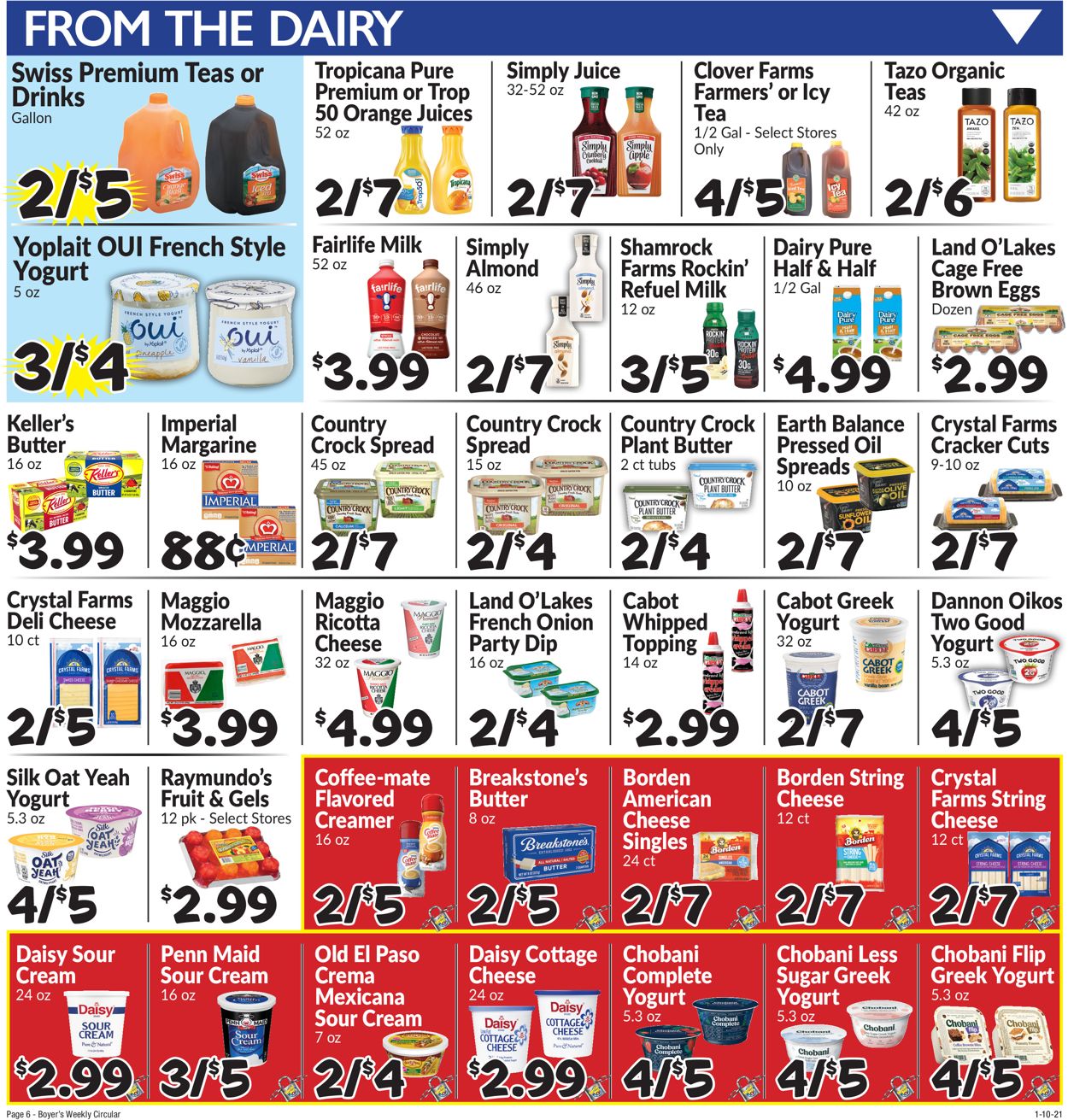 Catalogue Boyer's Food Markets from 01/10/2021