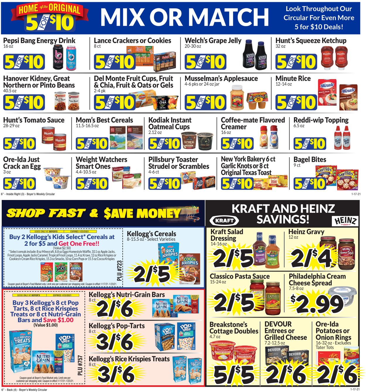 Catalogue Boyer's Food Markets from 01/17/2021