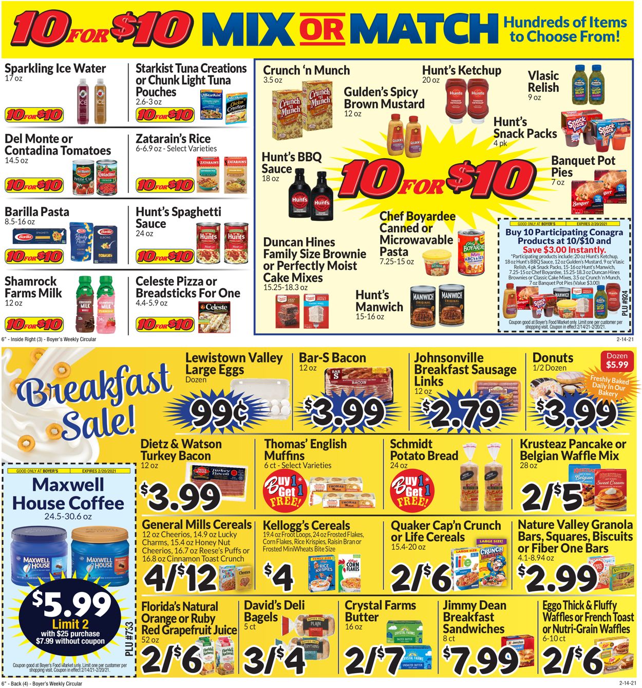 Catalogue Boyer's Food Markets from 02/14/2021