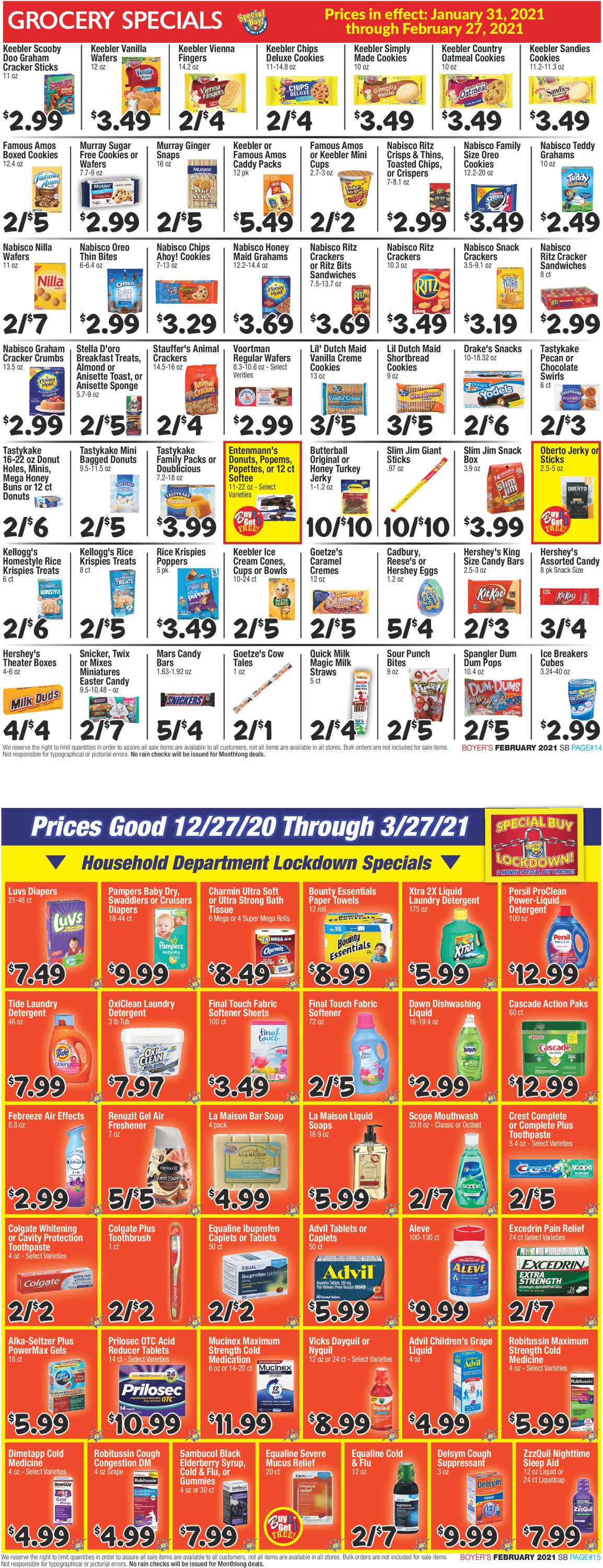 Catalogue Boyer's Food Markets from 02/27/2021