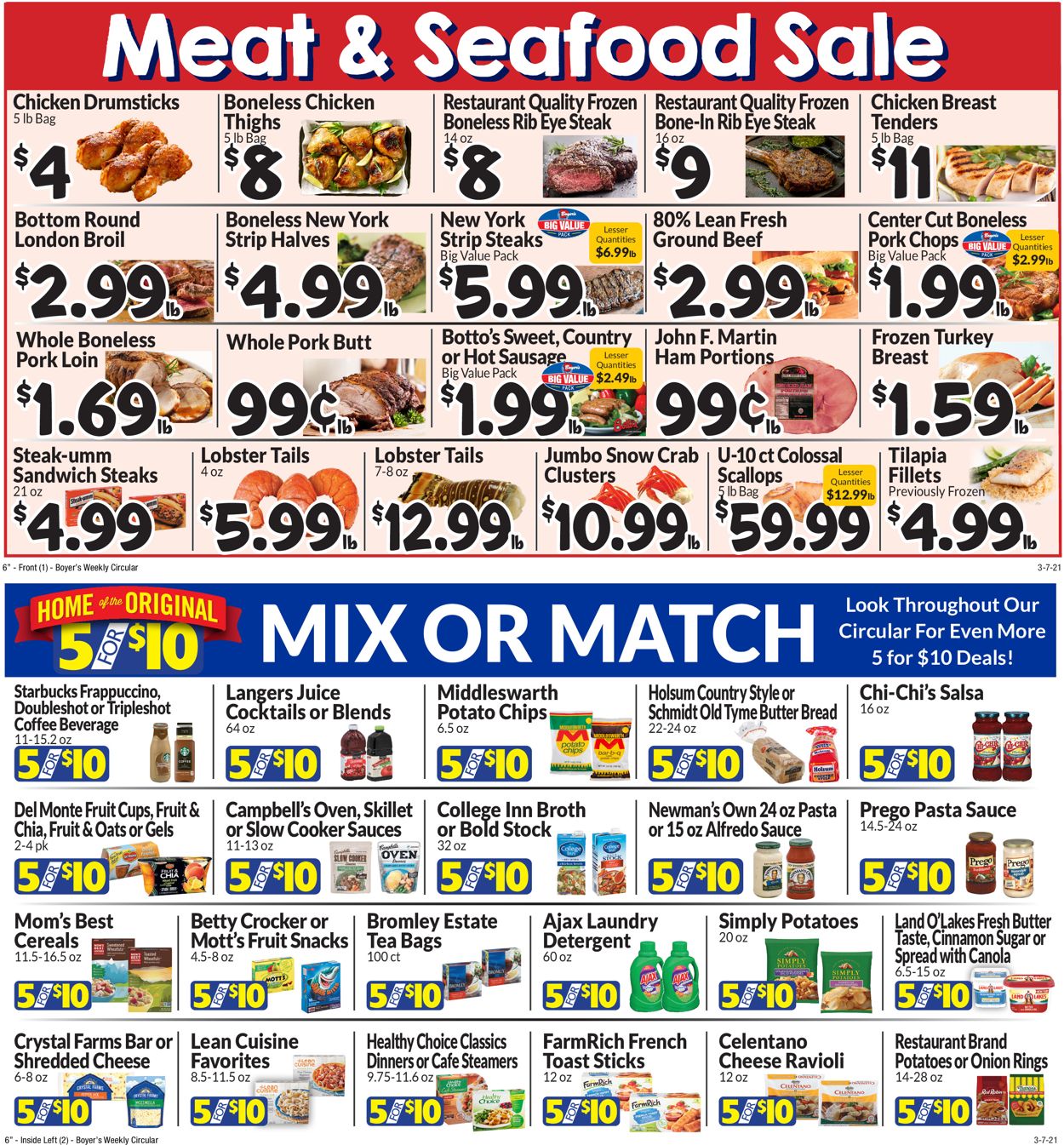 Catalogue Boyer's Food Markets from 03/07/2021