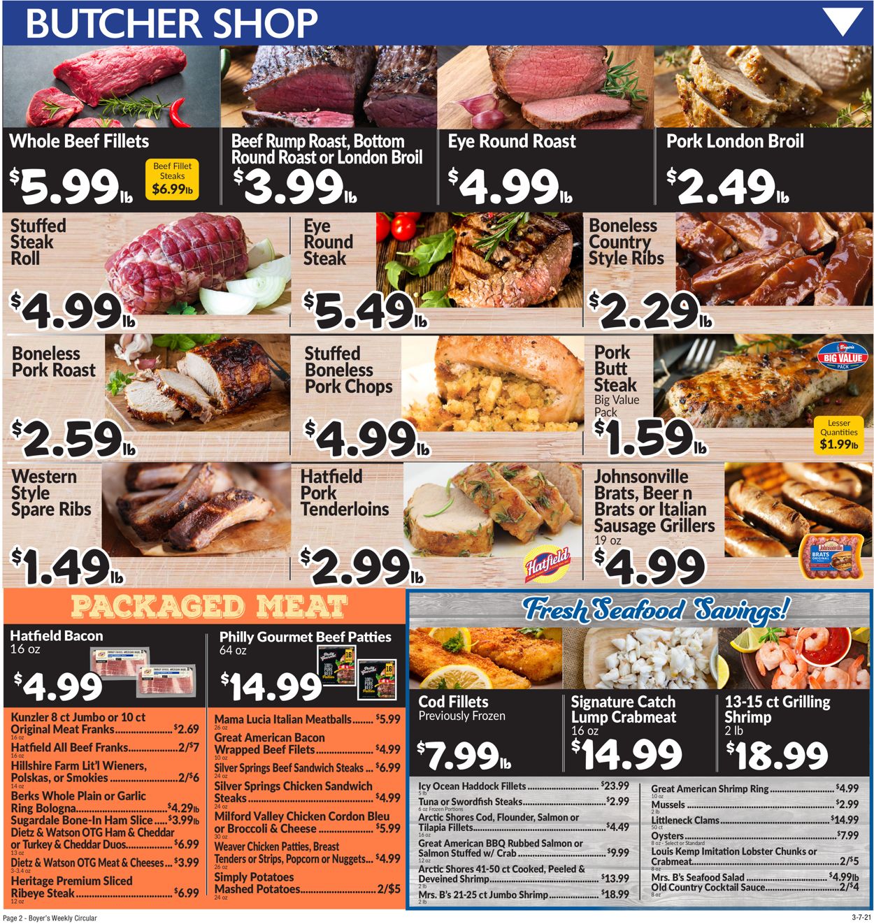Catalogue Boyer's Food Markets from 03/07/2021